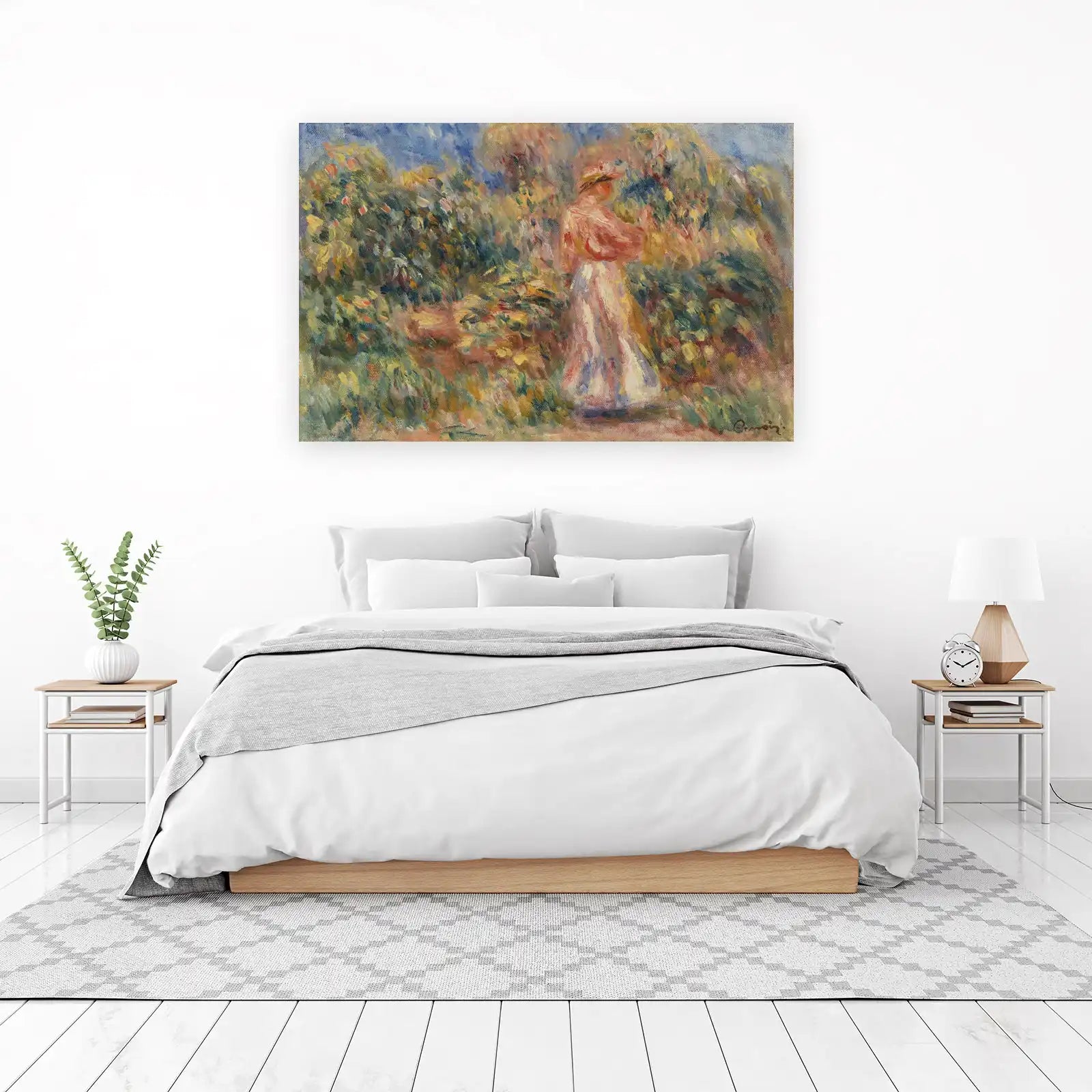 Impressionist Garden Woman Wall Art