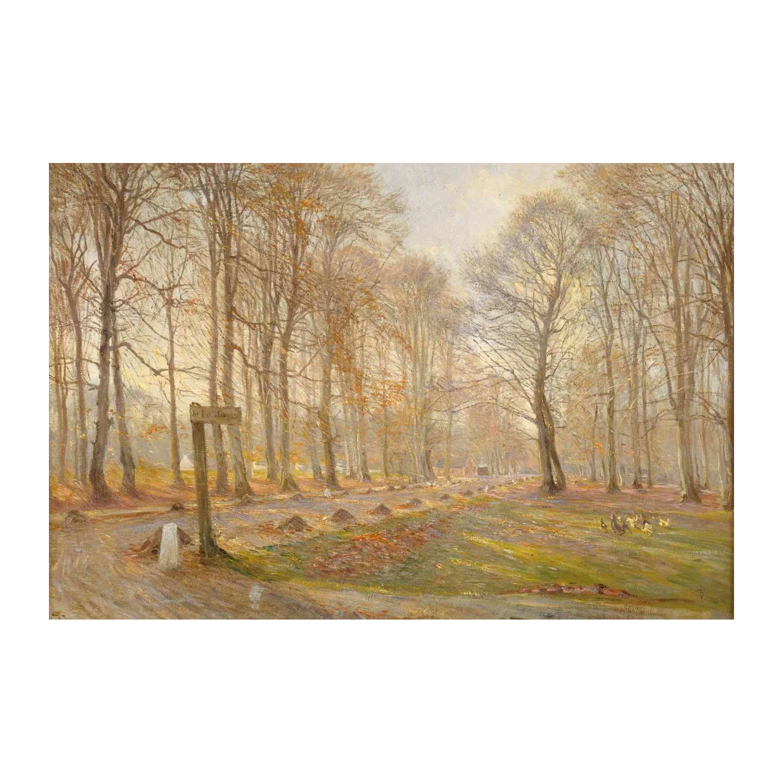 Enchanting Autumnal Forest Path Wall Art