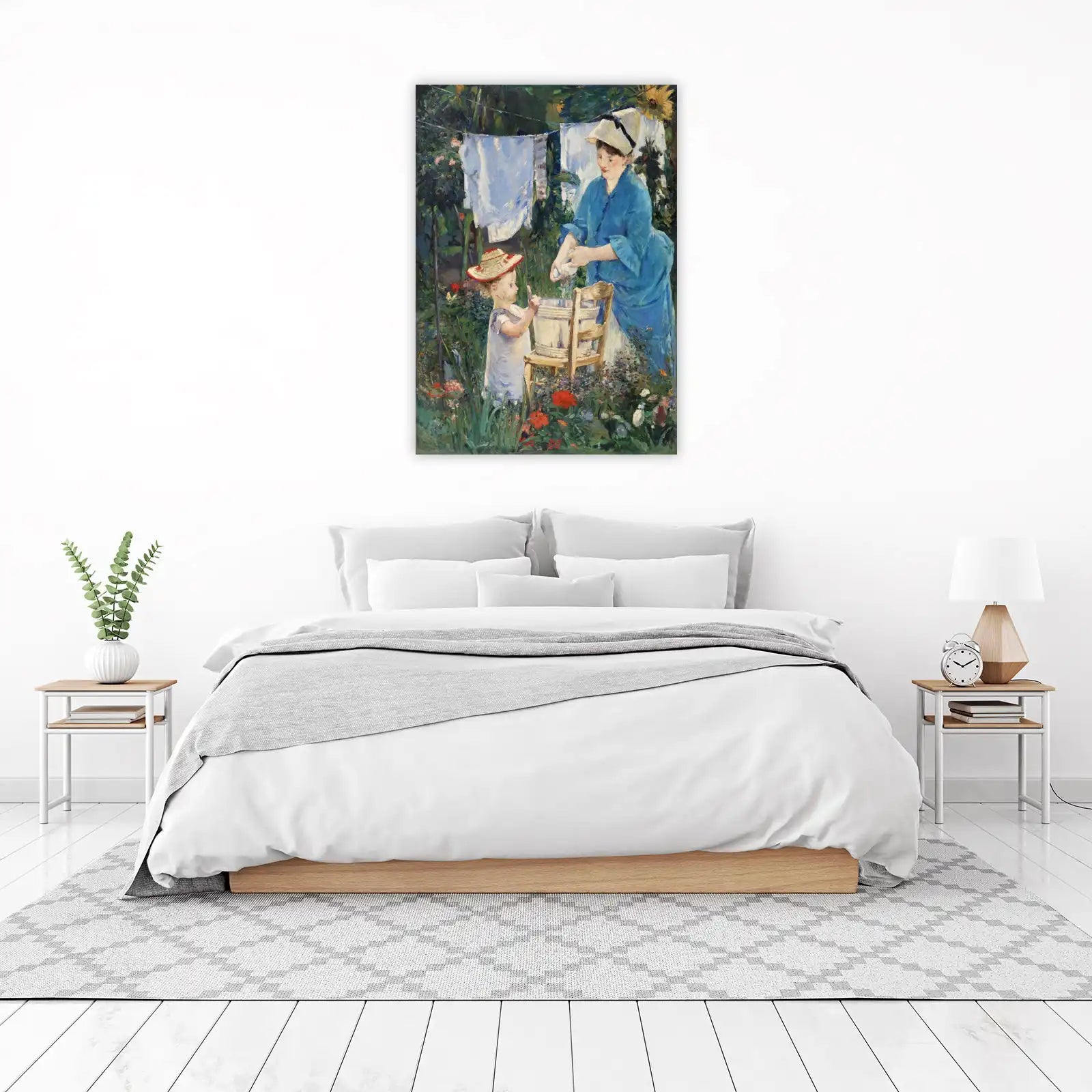 Impressionist Garden Scene Wall Art