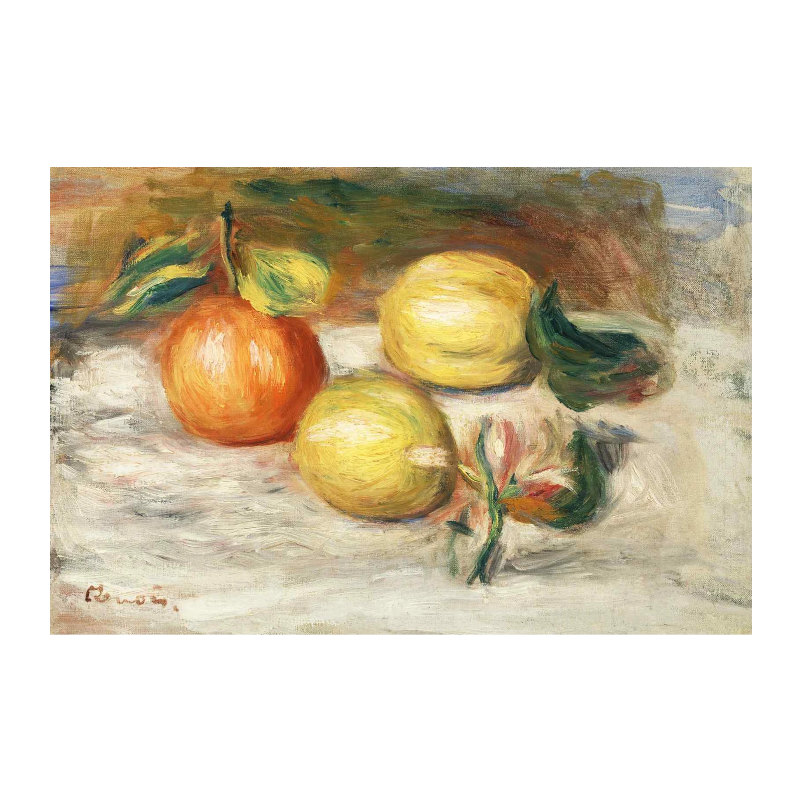 Impressionist Still Life Citrus Fruit Wall Art