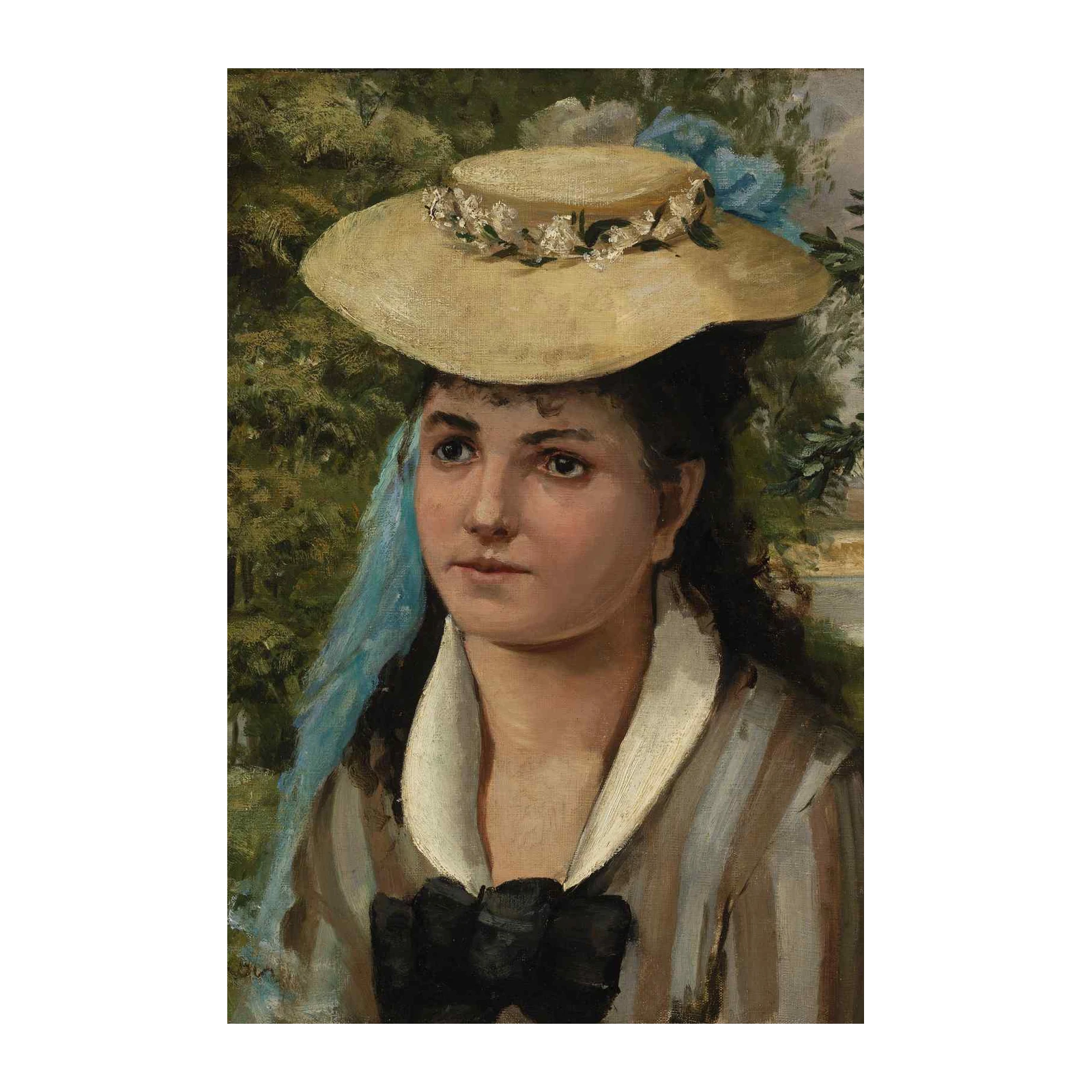 Victorian Lady's Portrait Wall Art