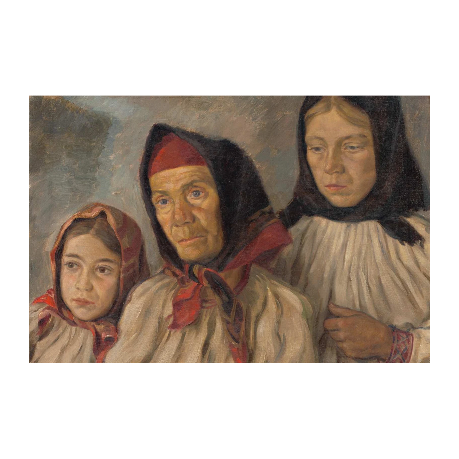 Vintage Portrait Trio Wall Art