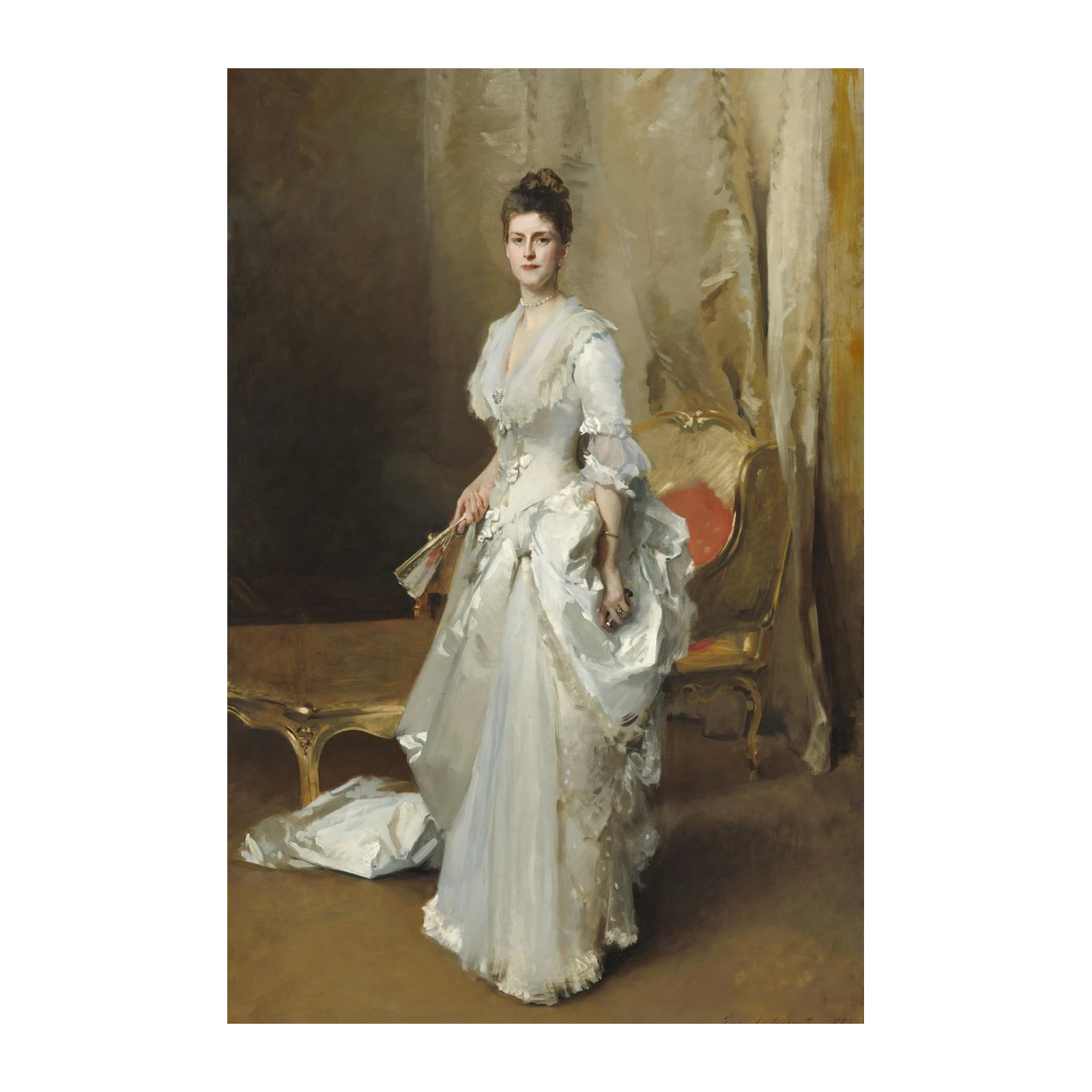 Elegant Lady Portrait Victorian Era Wall Art
