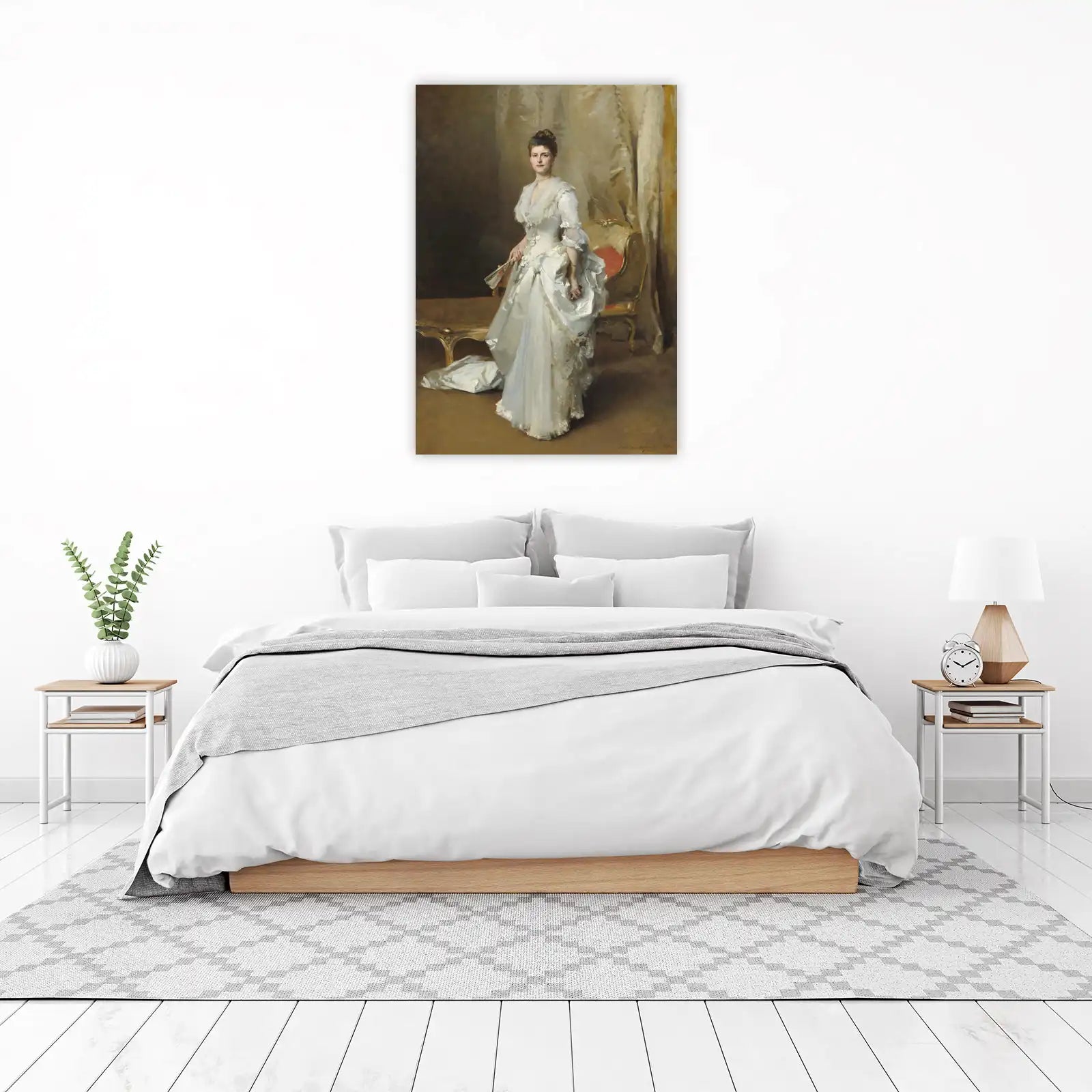 Elegant Lady Portrait Victorian Era Wall Art