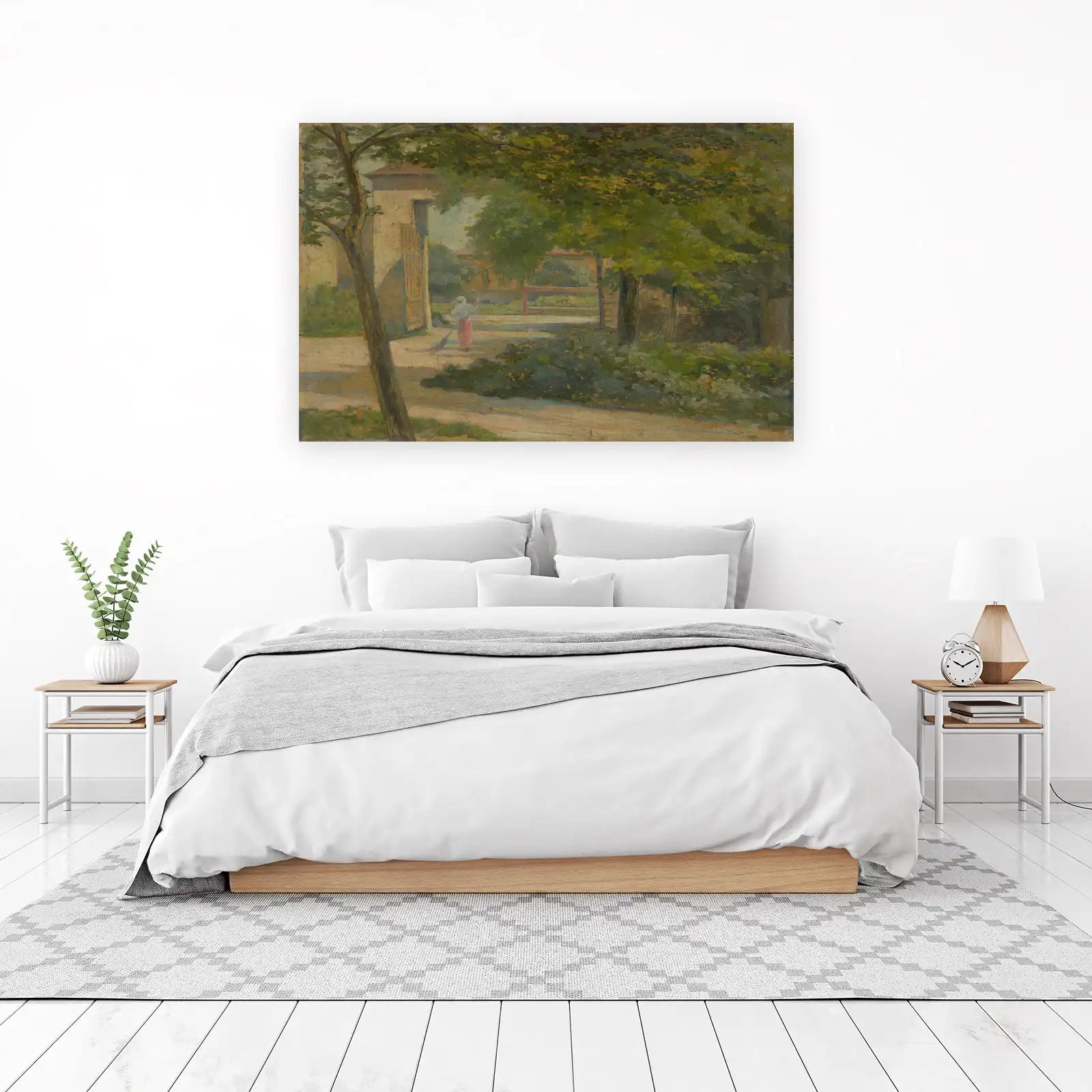 Vintage Garden Scene Wall Art