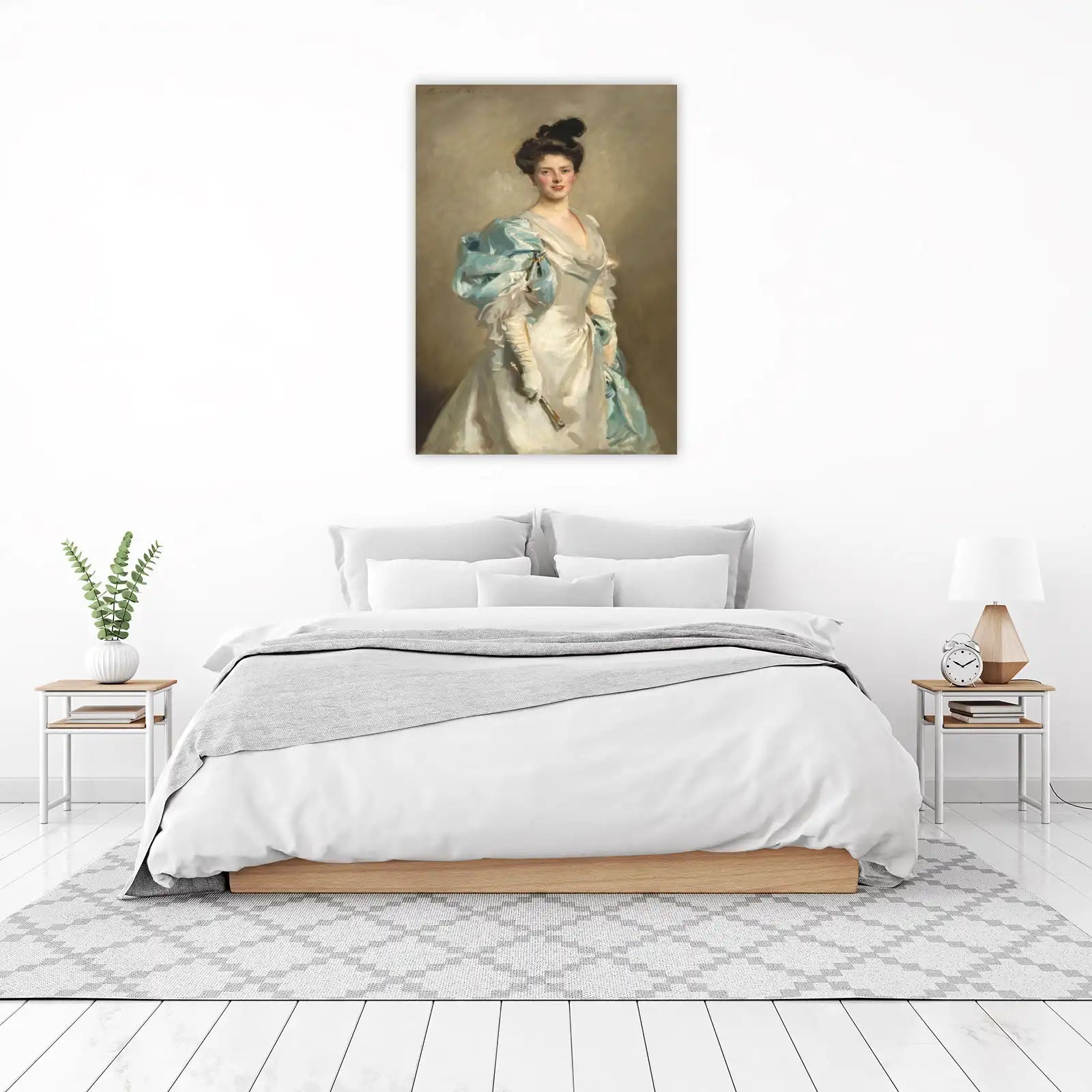 Elegant Lady Portrait Impressionist Wall Art
