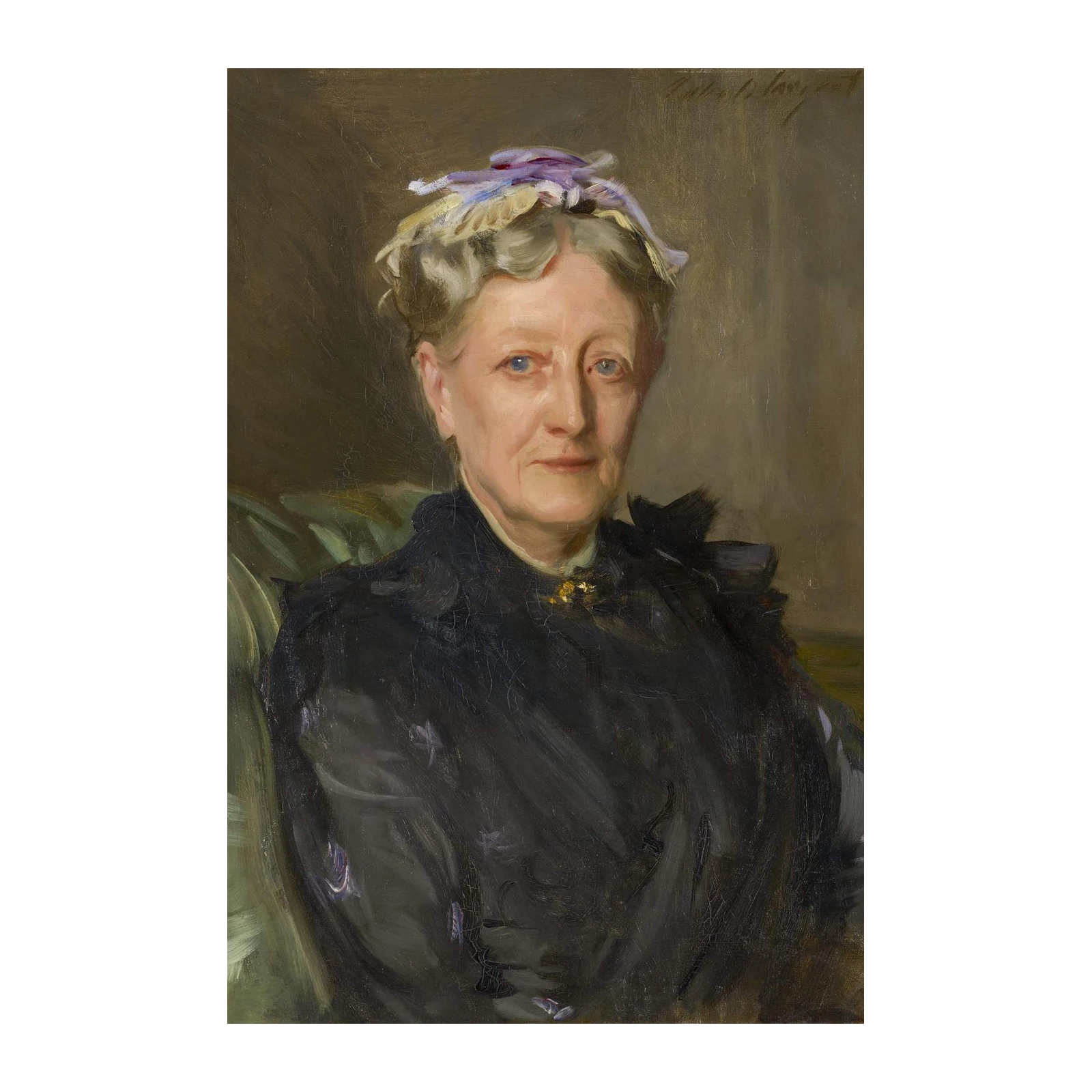 Elegant Lady Portrait Impressionist Wall Art