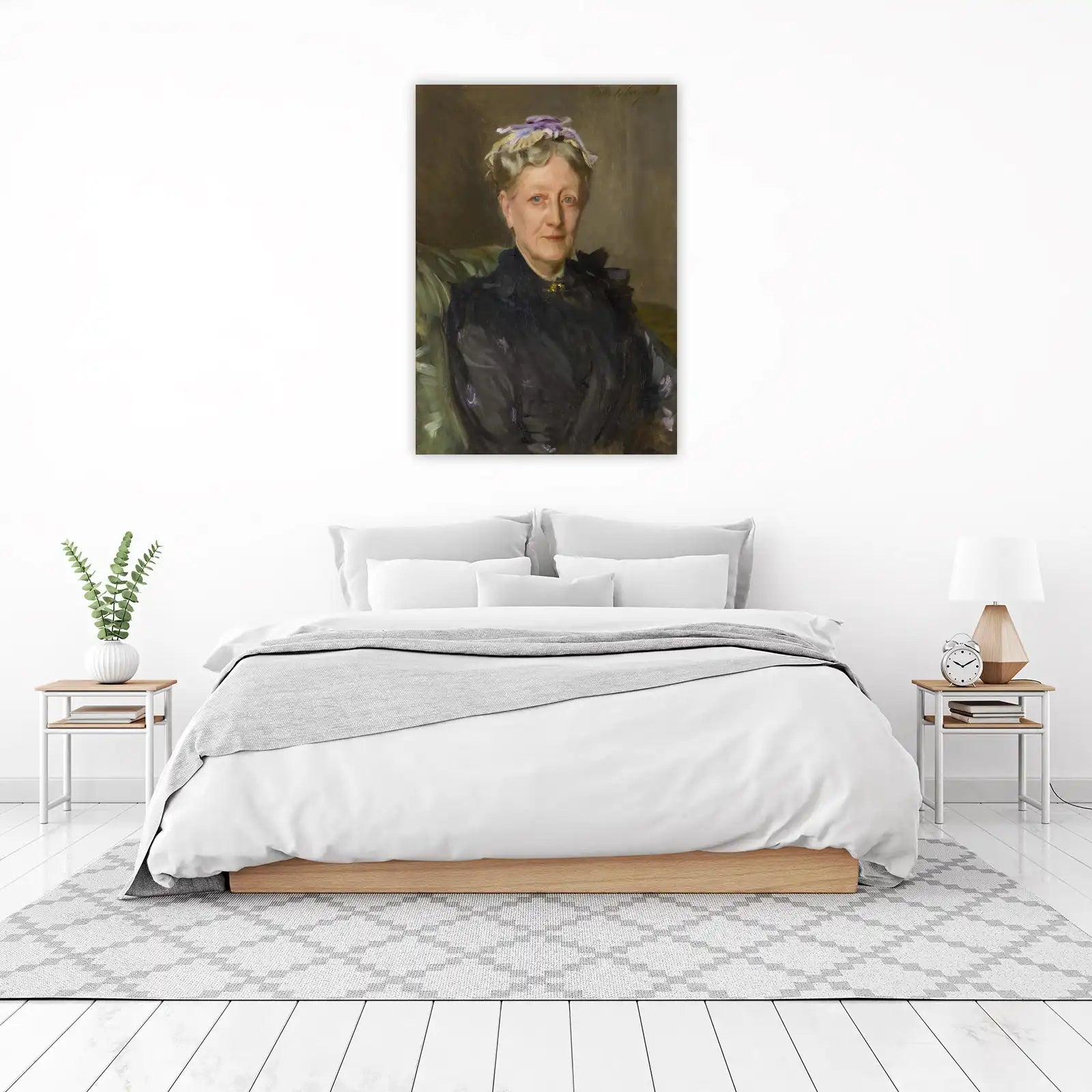 Elegant Lady Portrait Impressionist Wall Art