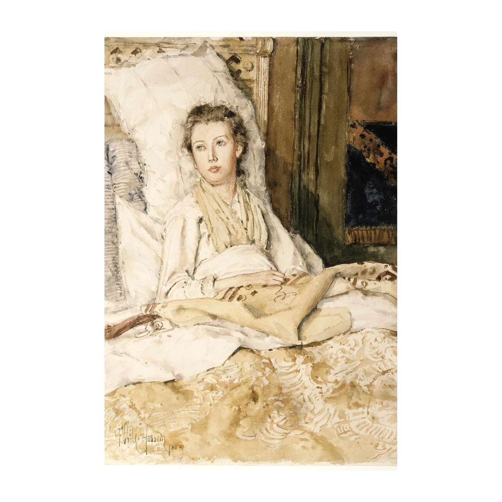 Victorian Portrait of a Young Woman Wall Art