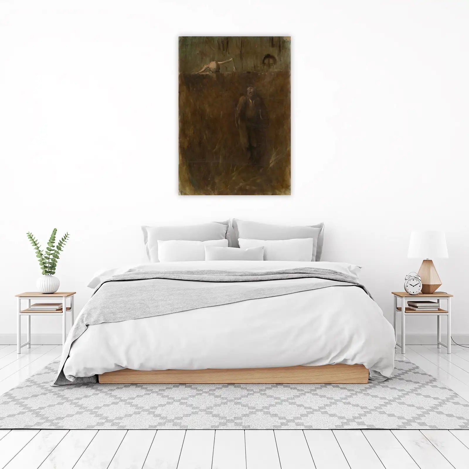 Haunting Figure in Field Wall Art