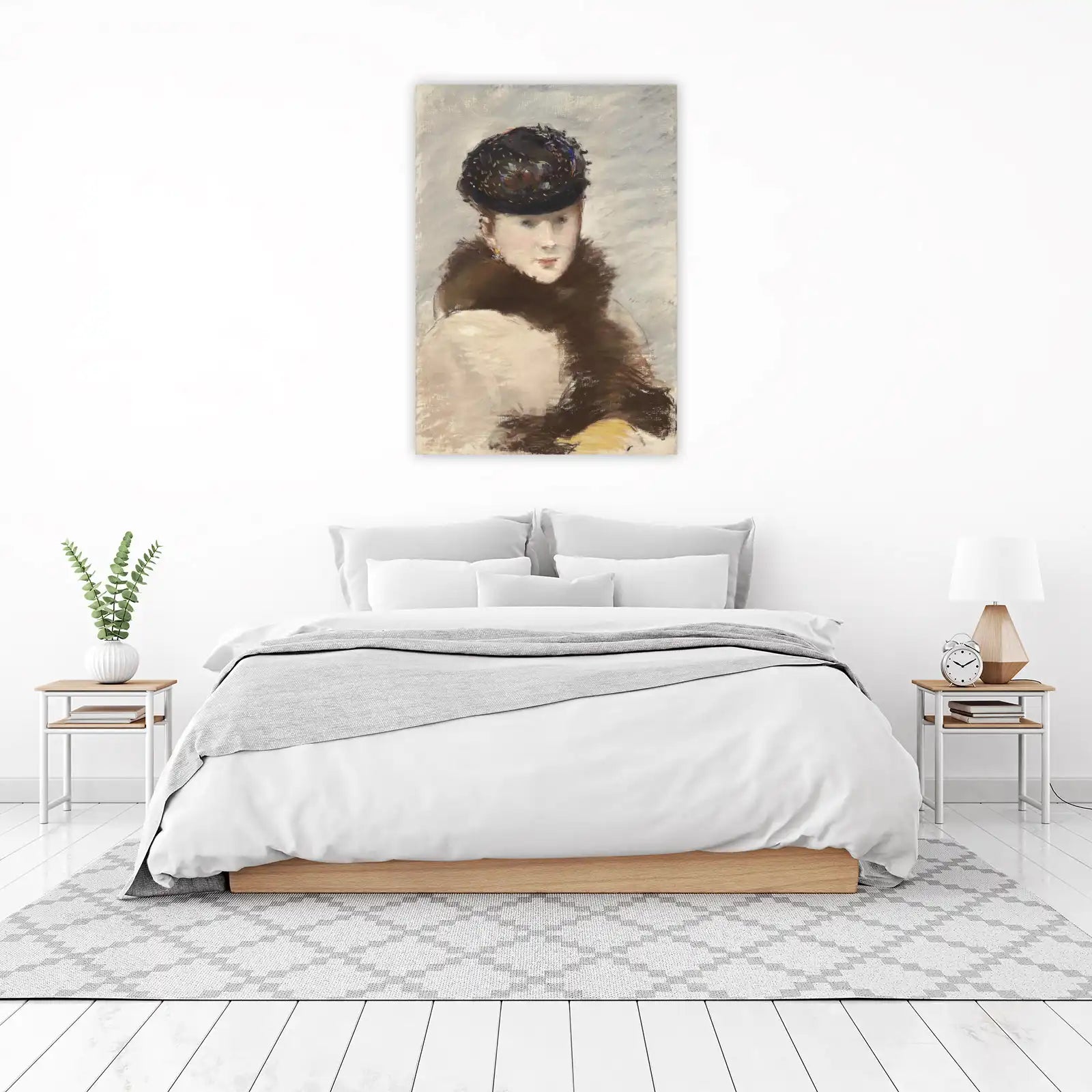 Elegant Woman Portrait Fine Art Wall Art