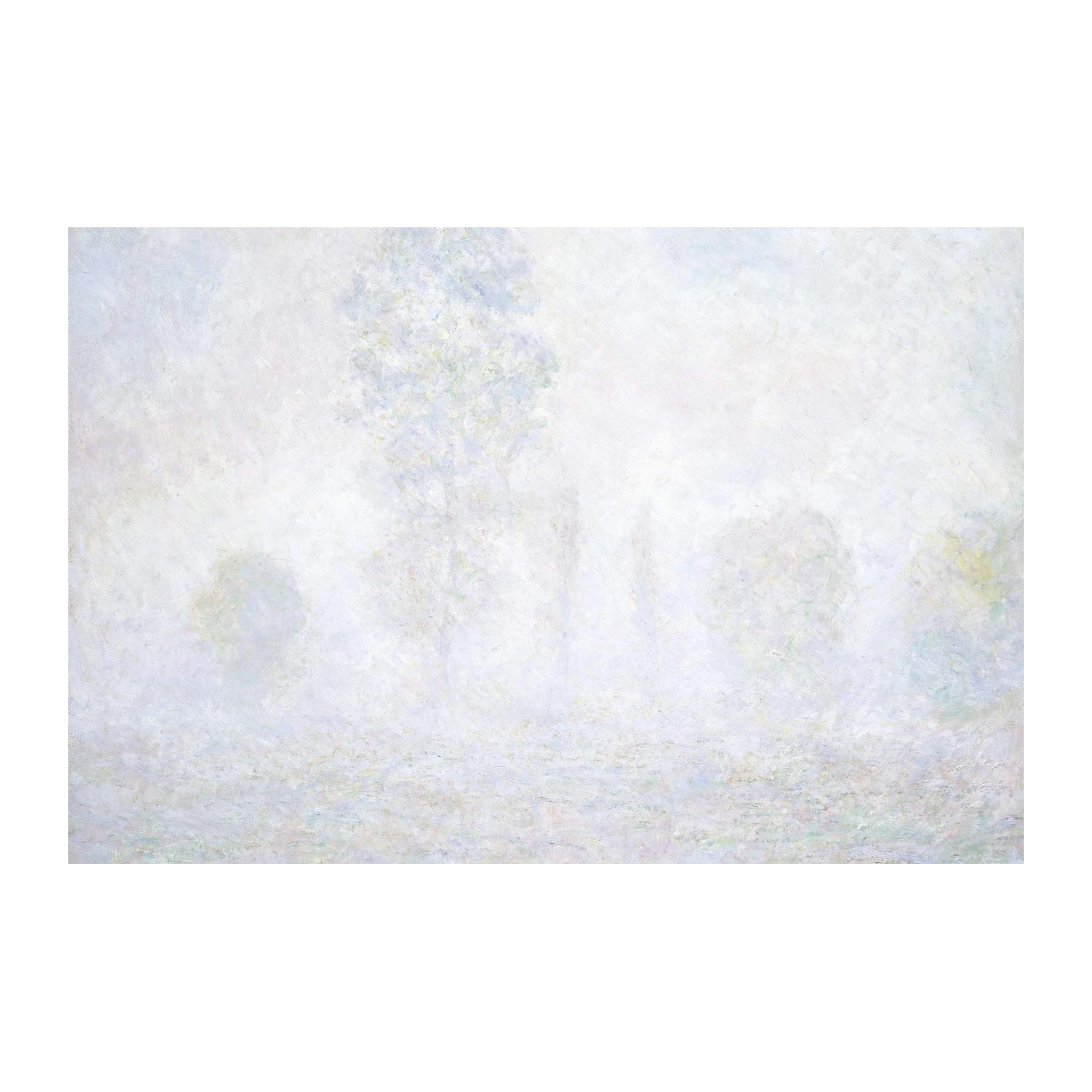 Serene Morning Mist Landscape Wall Art