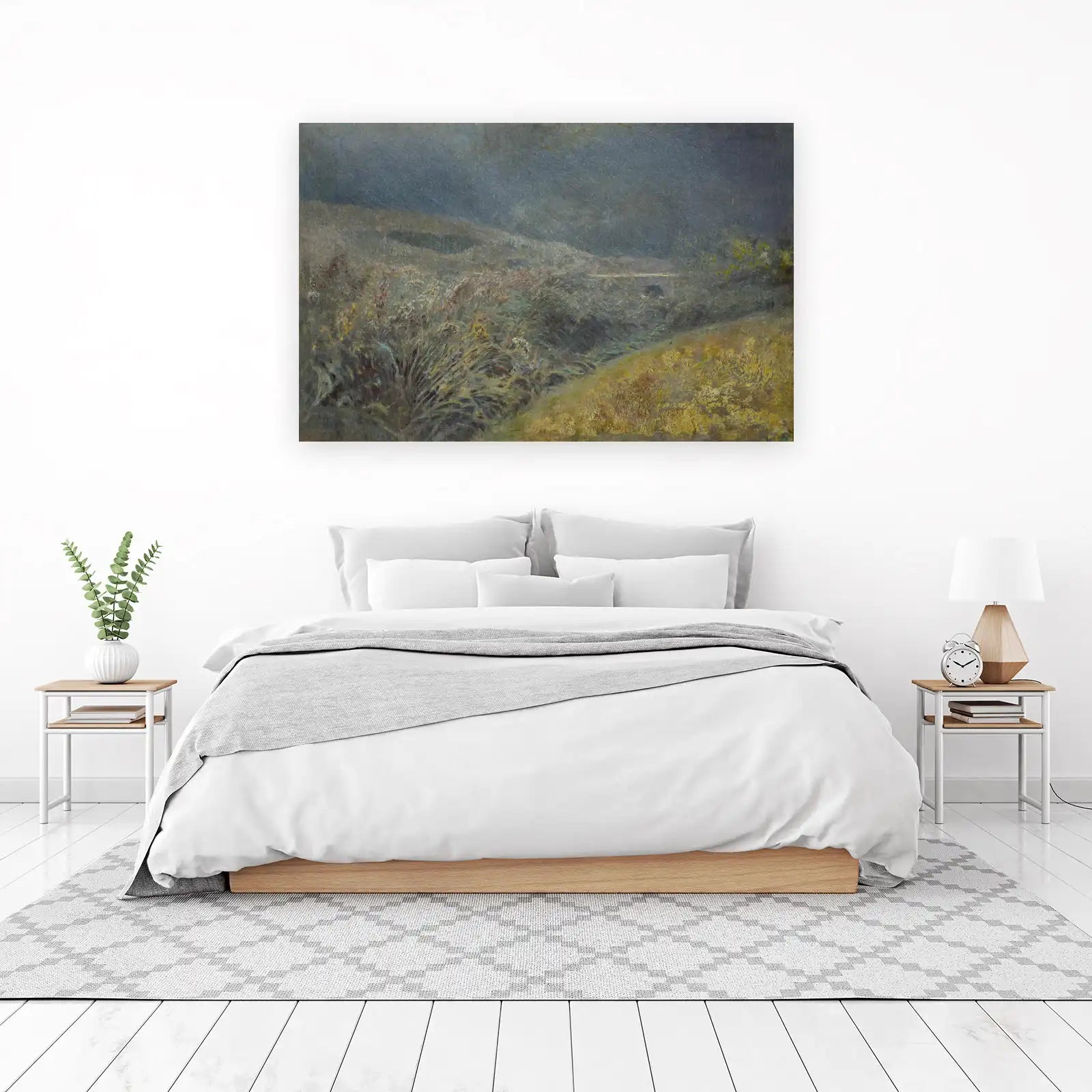 Moody Landscape with Bridge Wall Art