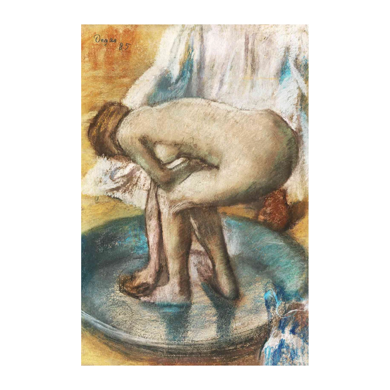 Degas "The Tub" Pastel Art Wall Art