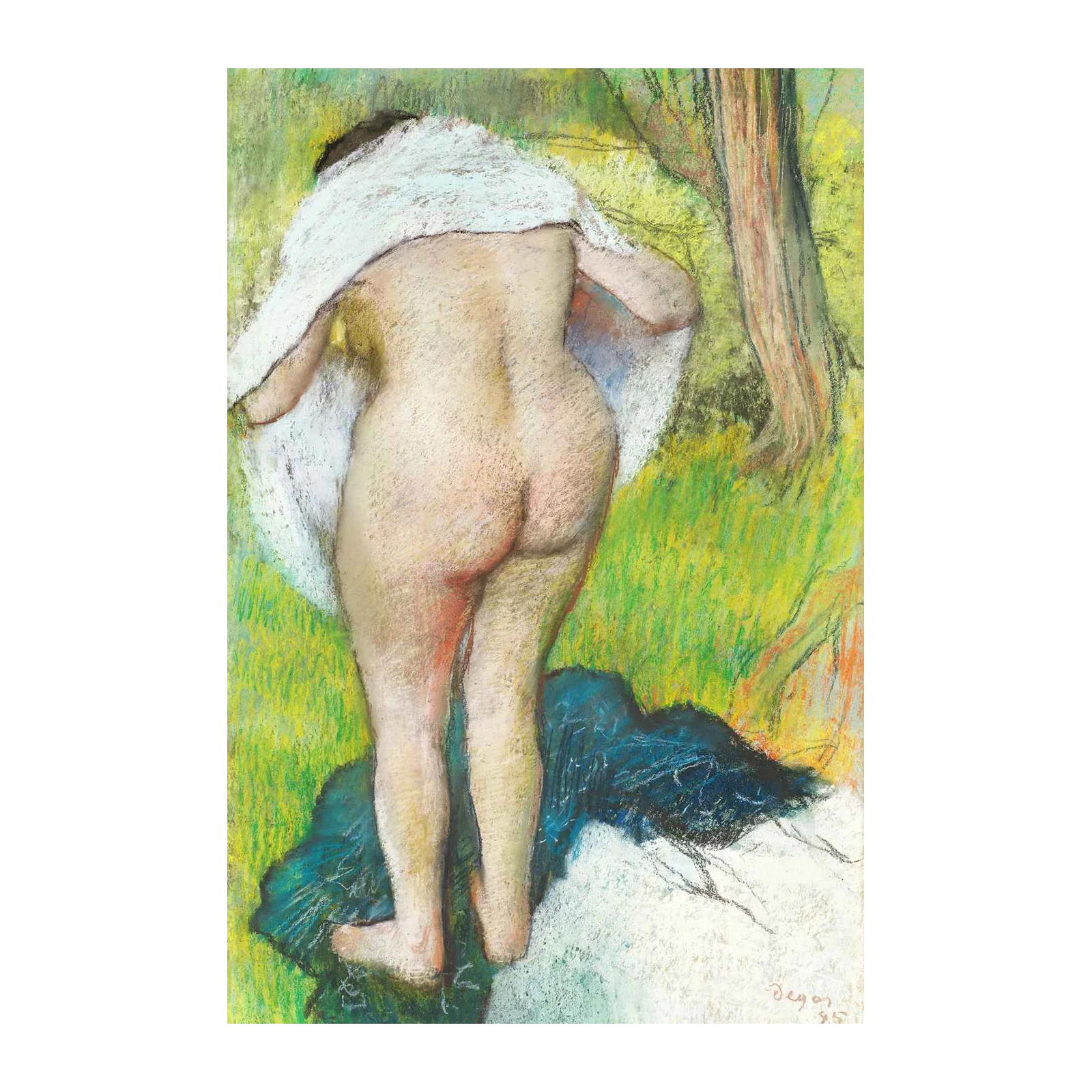Impressionist Nude Study Landscape Wall Art