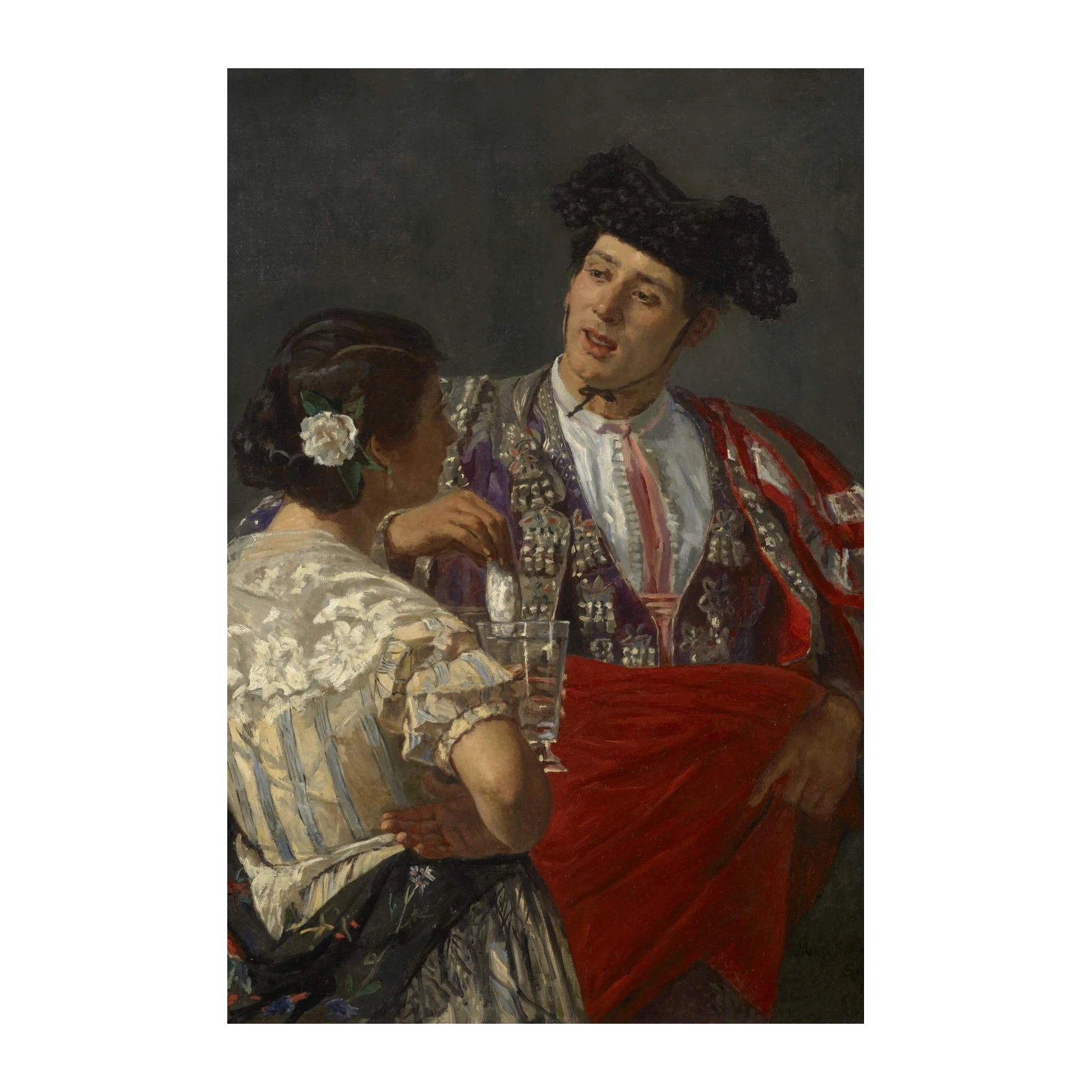 Spanish Romance: Matador & Woman Wall Art
