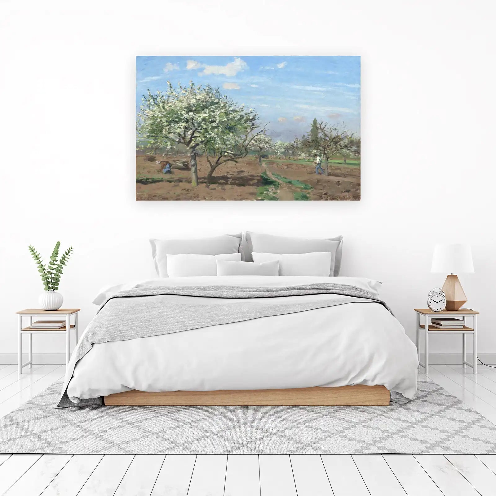 Spring Blossom Orchard Impressionist Wall Art