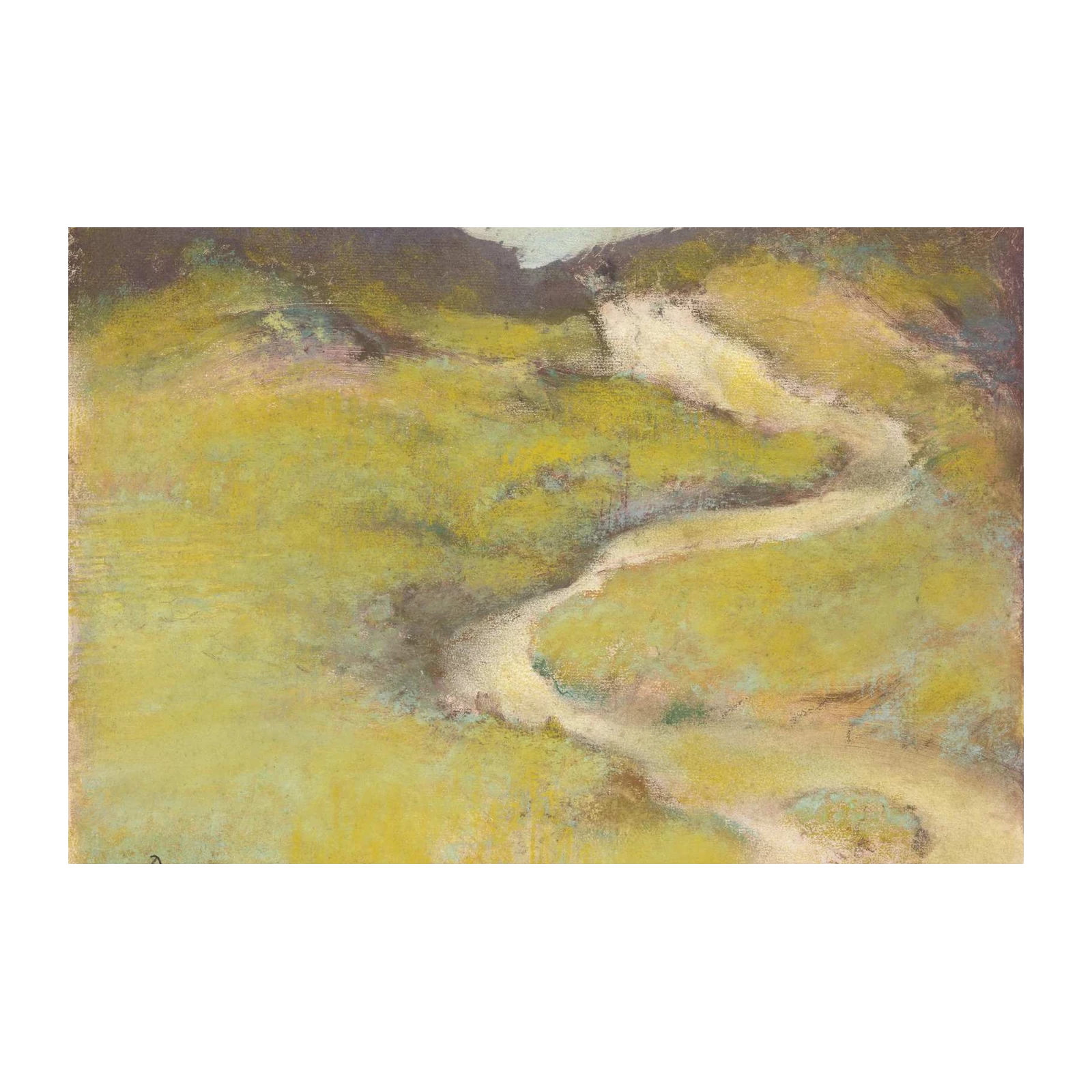 Serene Valley Landscape Impressionist Wall Art
