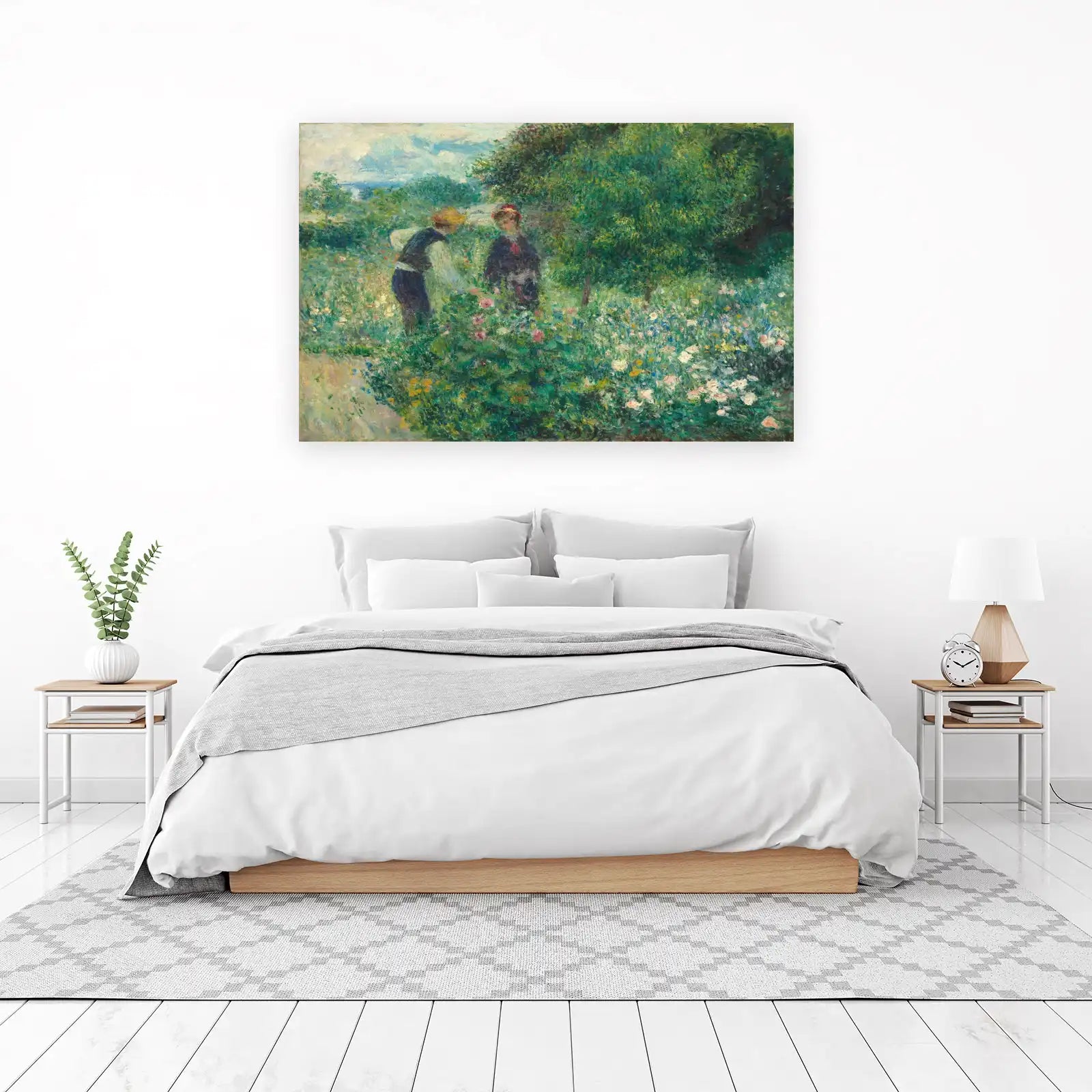Impressionist Garden Scene Wall Art