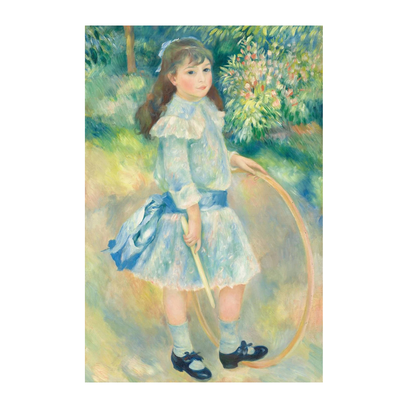 Child with Hoop Impressionist Art Wall Art