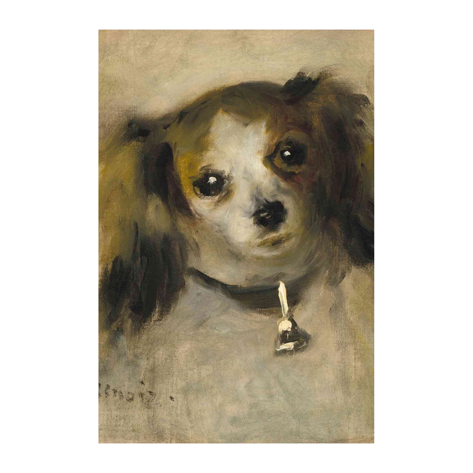 Loyal Hound Portrait Oil Painting Wall Art