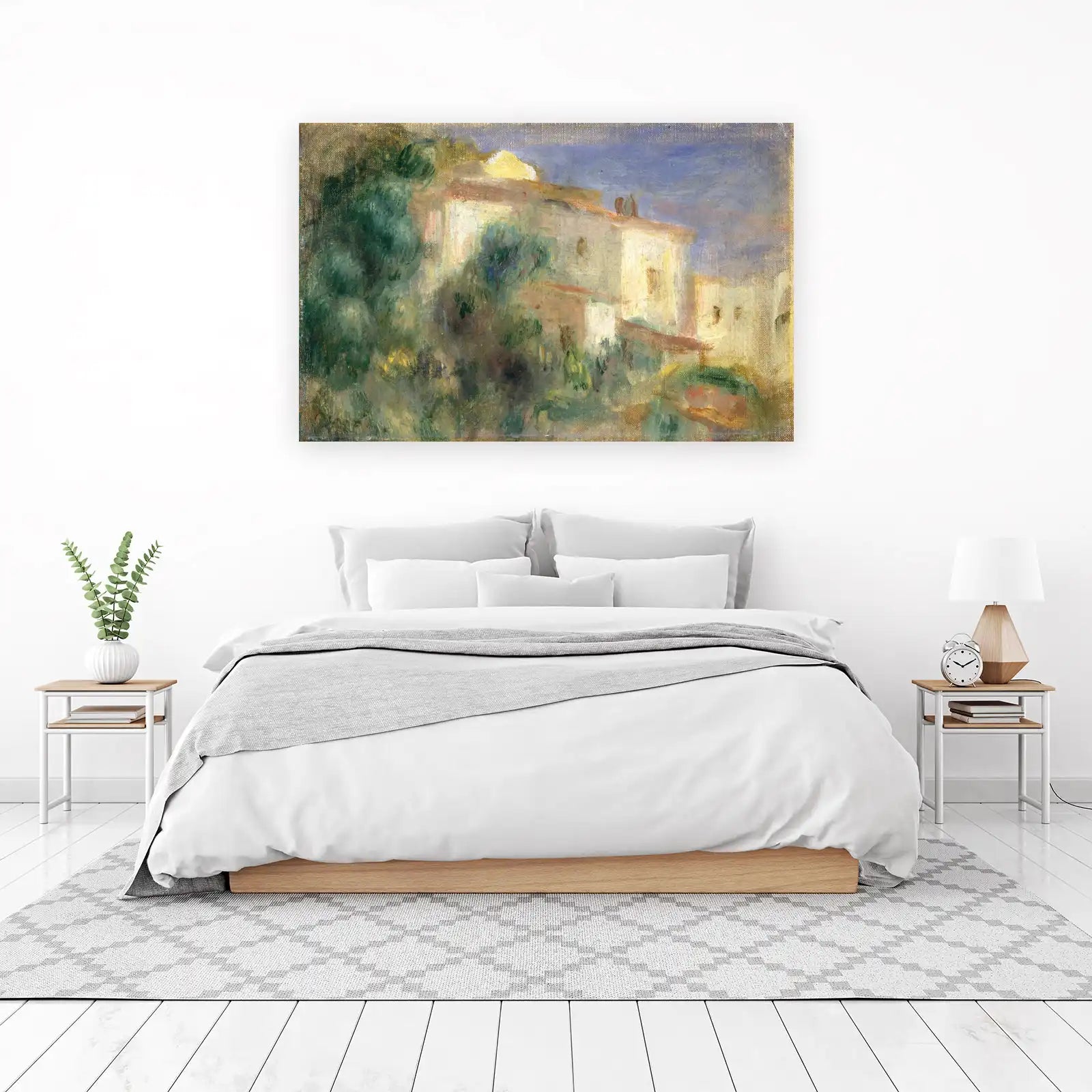 Impressionist Villa Landscape Wall Art