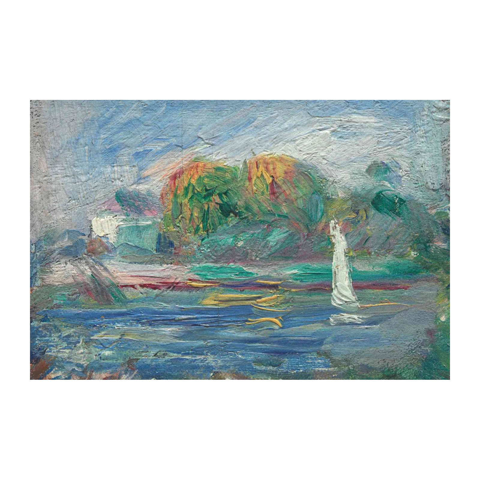 Impressionist Sailboat Serenity Wall Art