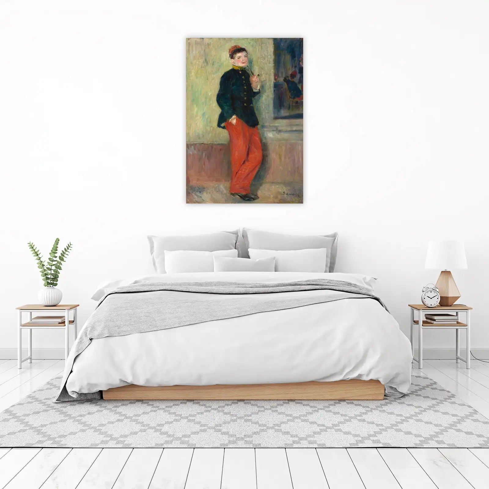 Young Man with a Pipe French Impressionist Wall Art