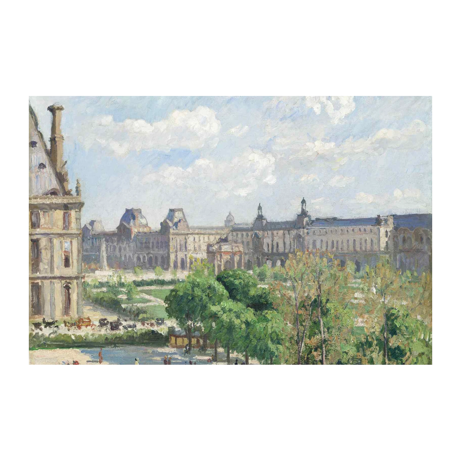 Parisian Park Landscape Impressionist Wall Art