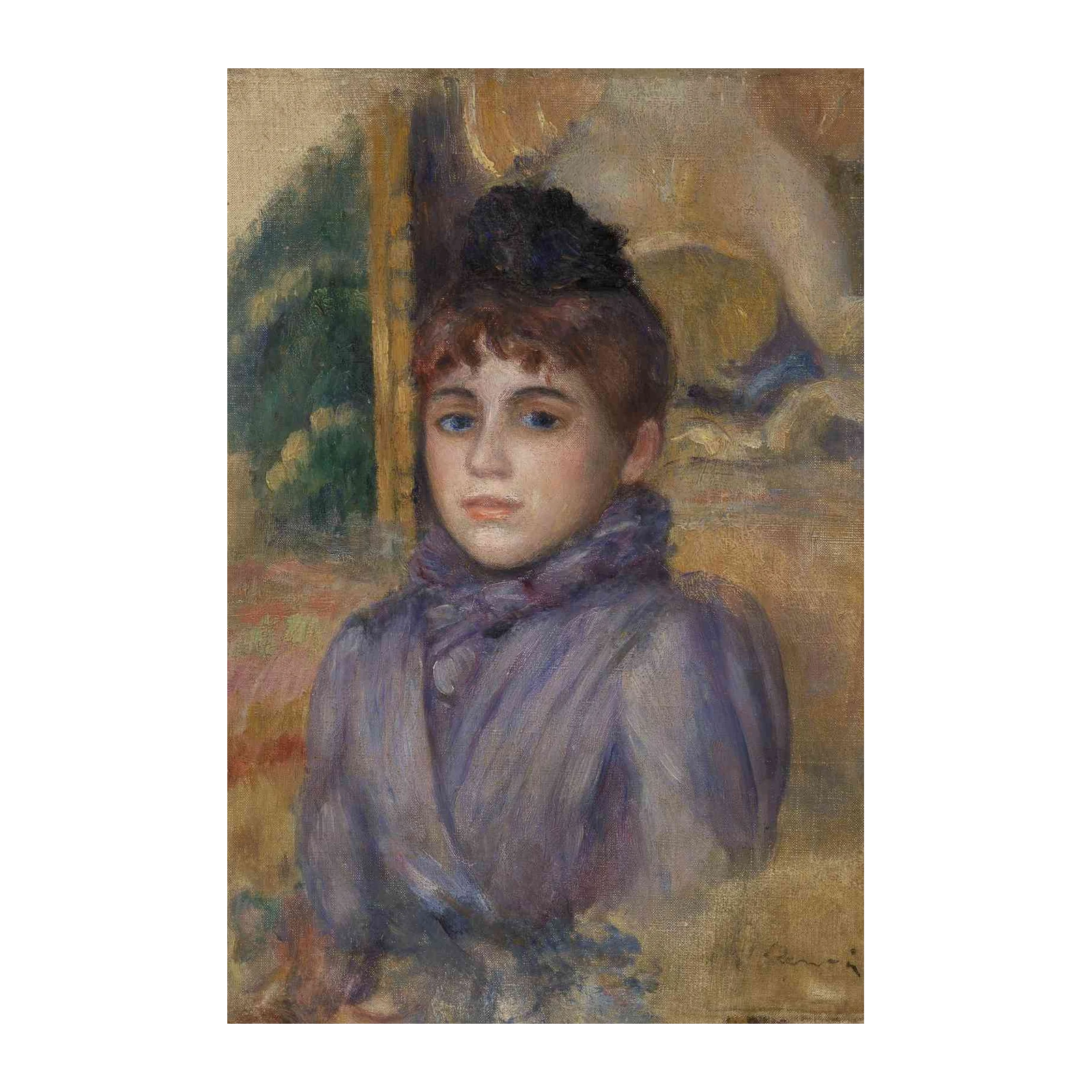Impressionist Portrait of a Woman Wall Art
