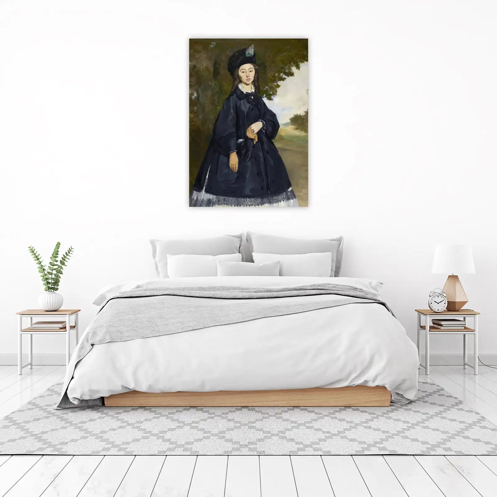 Elegant Lady Portrait Wall Art | Vintage Art