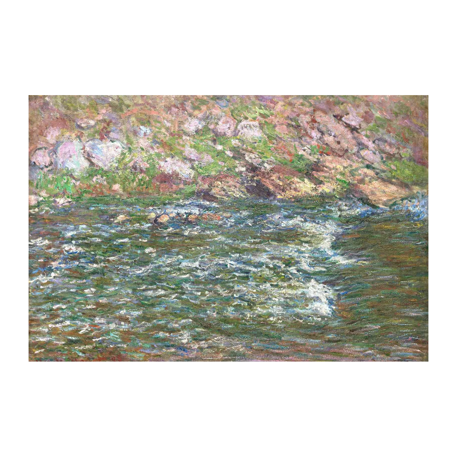 Impressionist River Landscape Wall Art