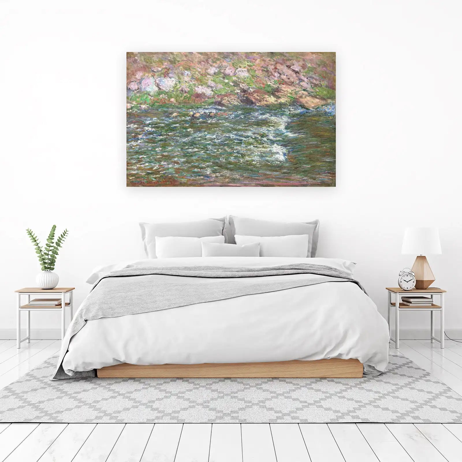 Impressionist River Landscape Wall Art