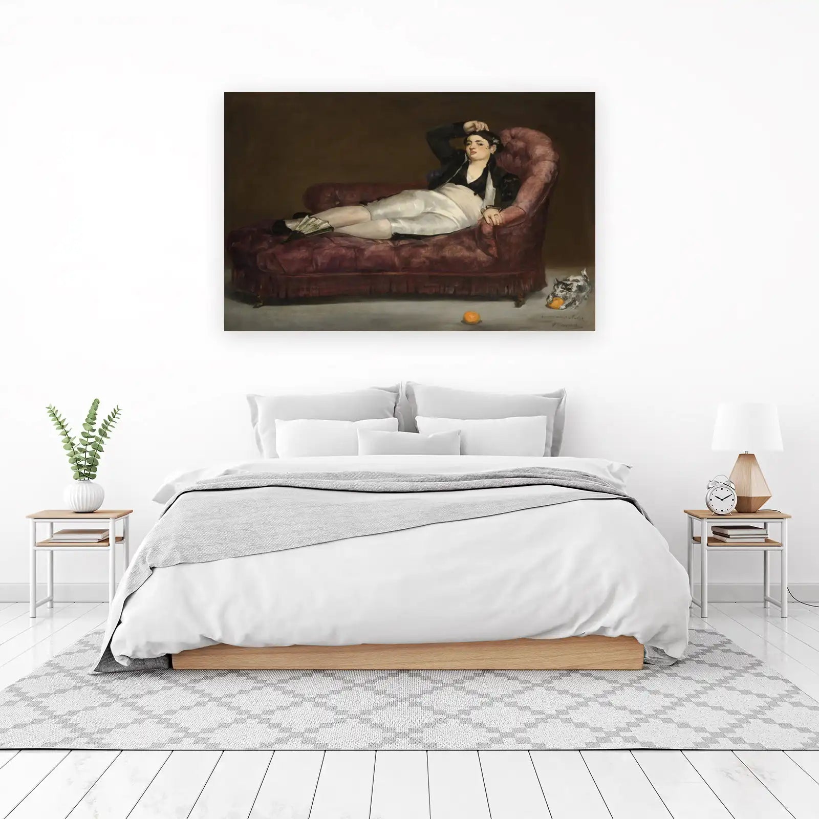Olympia Reclining Woman Wall Art