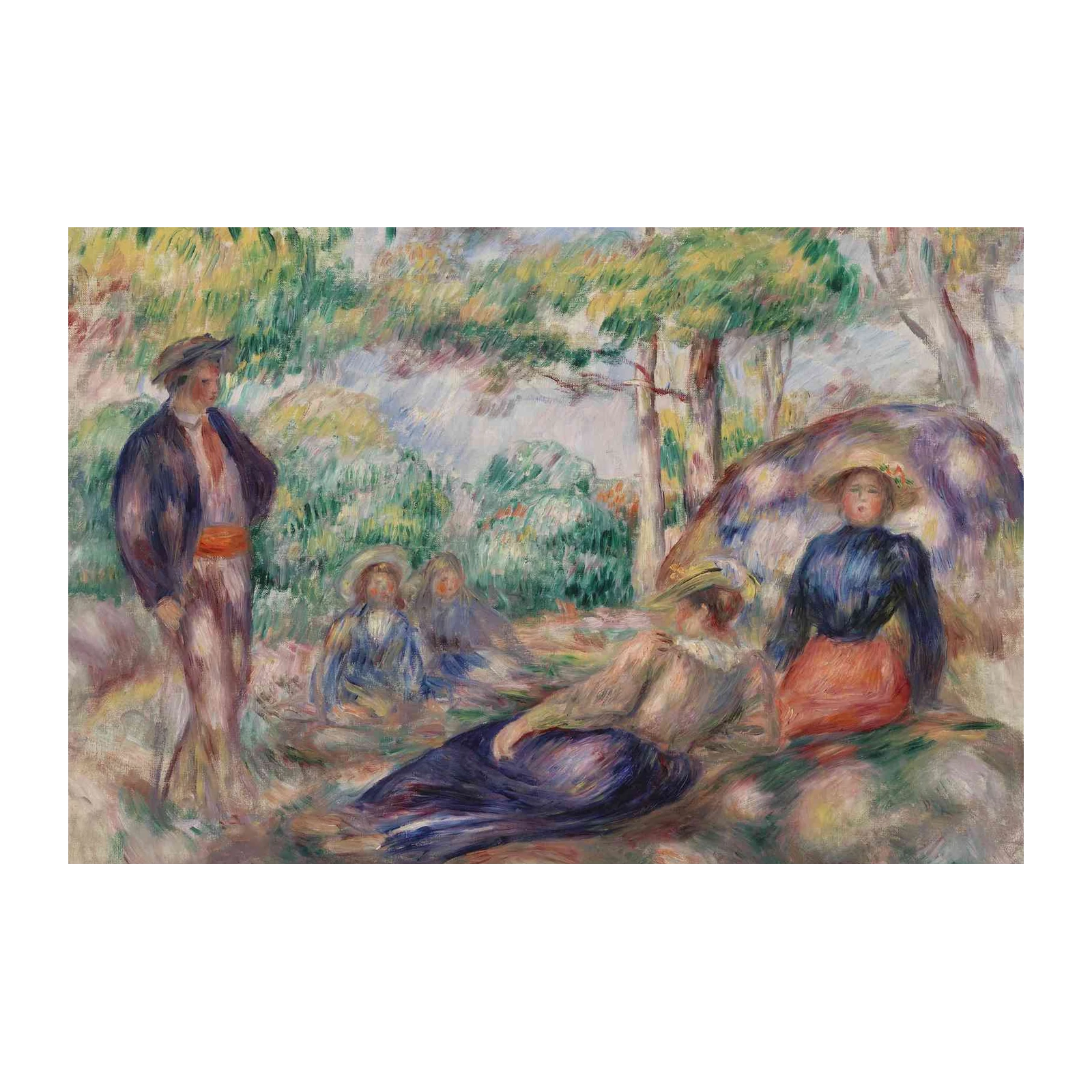 Impressionist Picnic Scene Wall Art