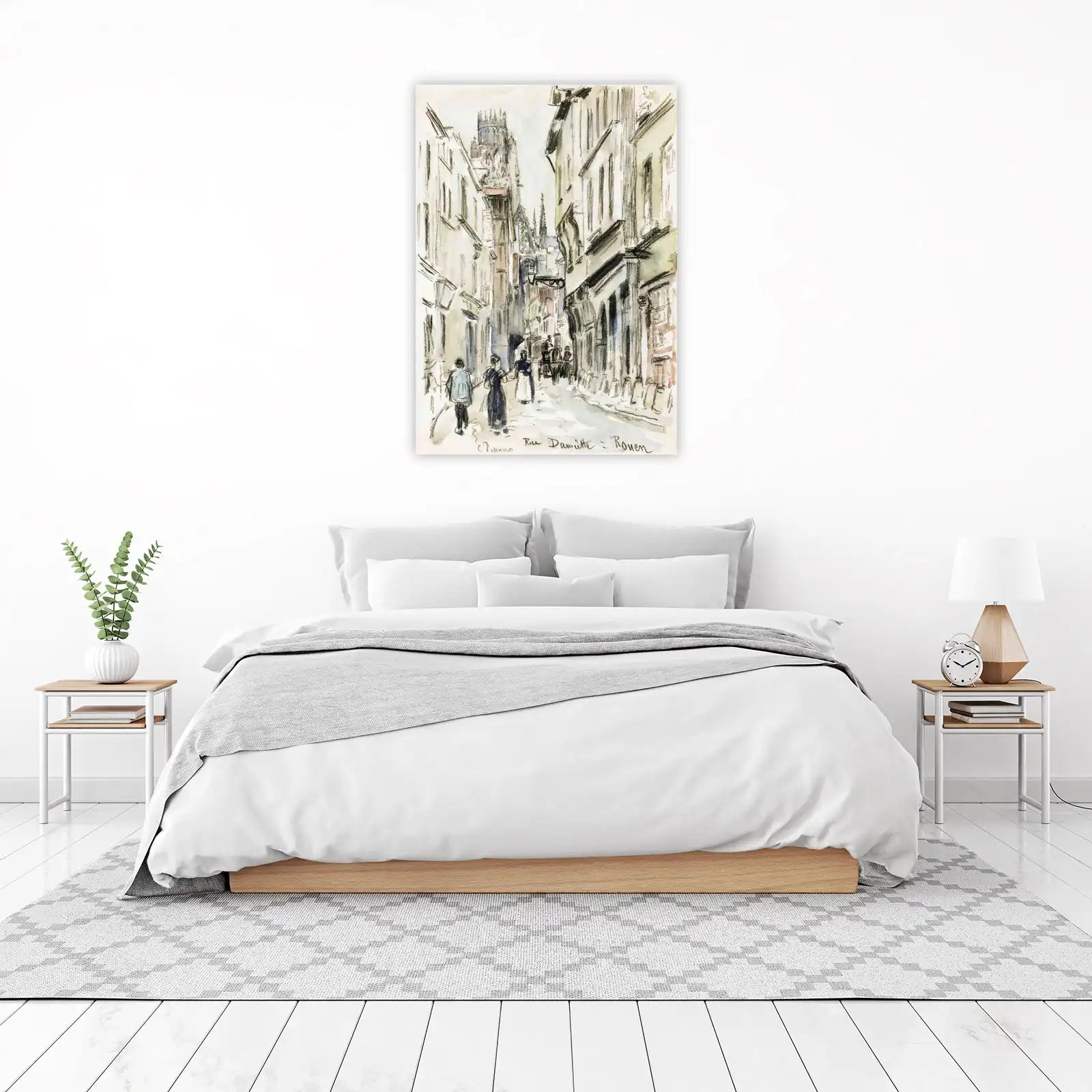 Vintage European Street Scene Wall Art
