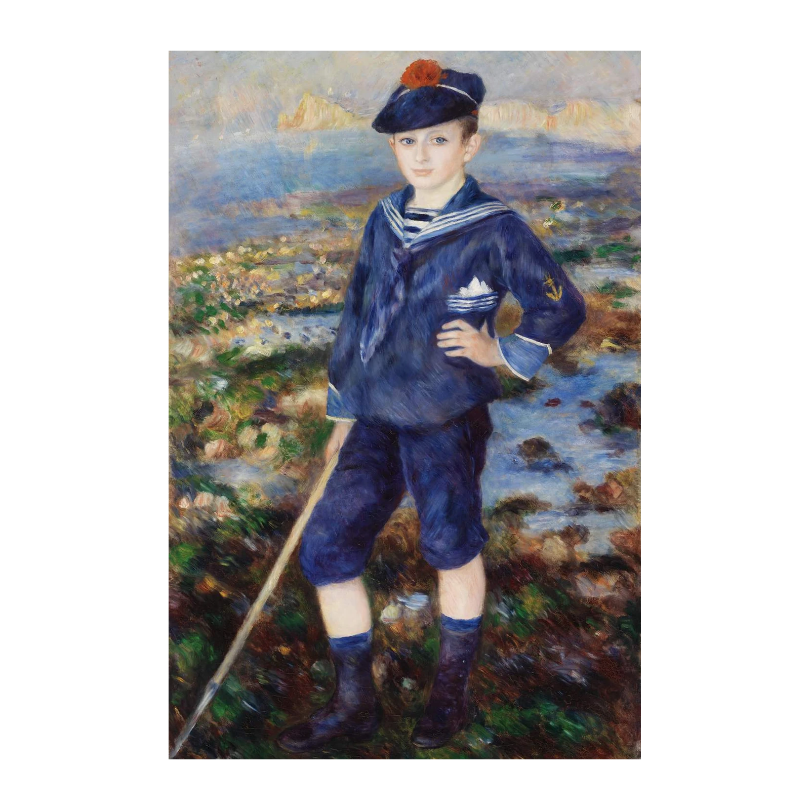 Young Sailor on the Coast Impressionist Wall Art