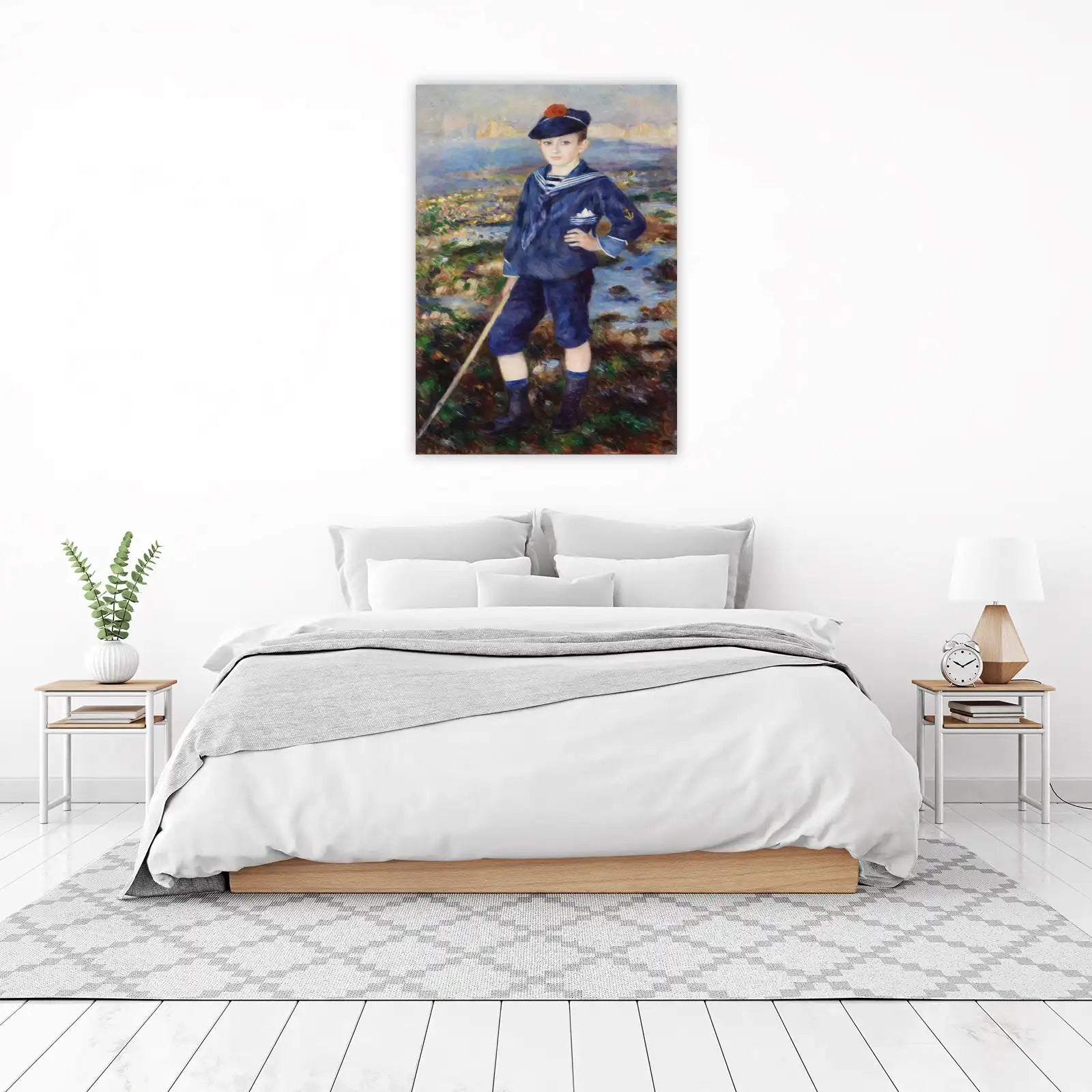 Young Sailor on the Coast Impressionist Wall Art