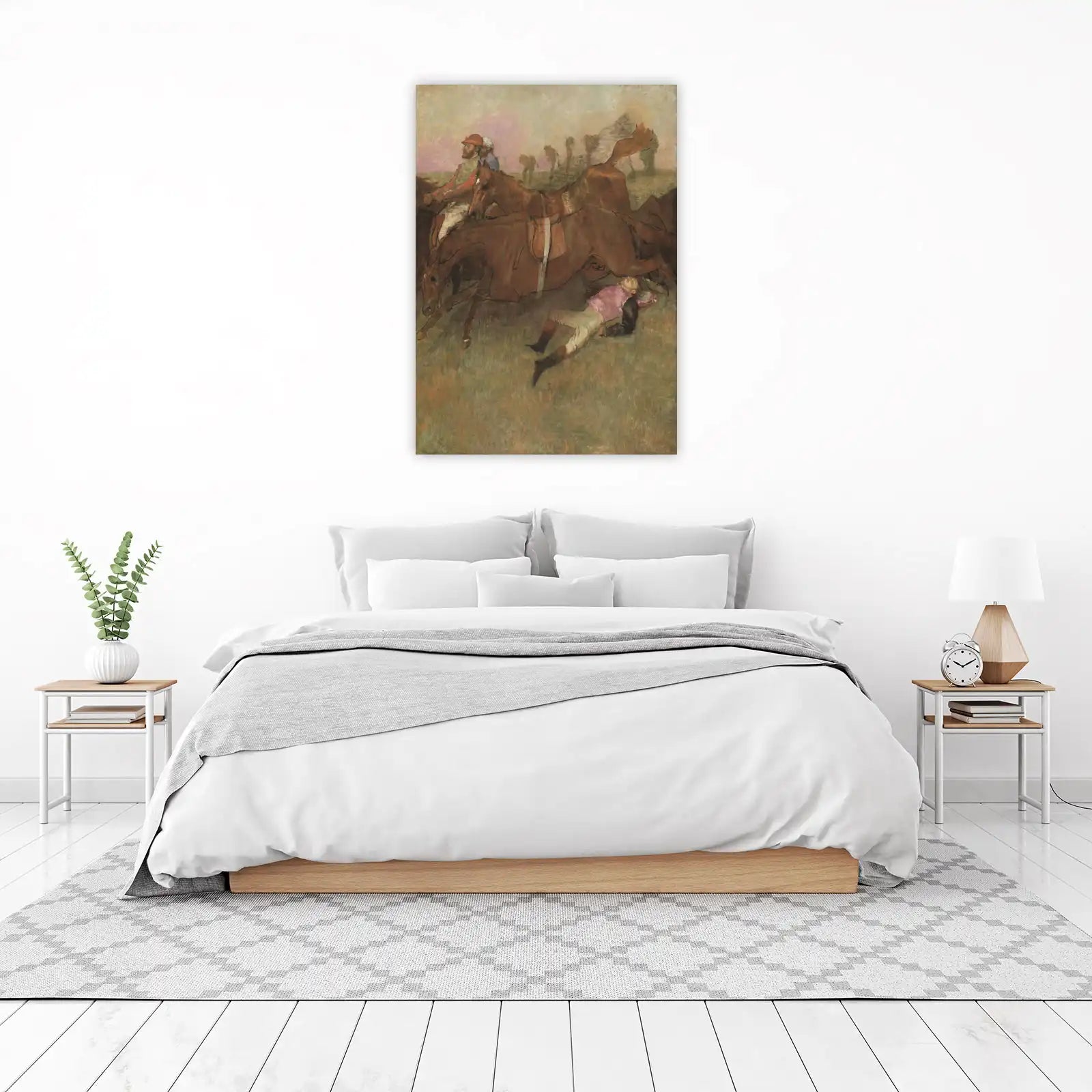 Dramatic Horse Racing Fall Wall Art