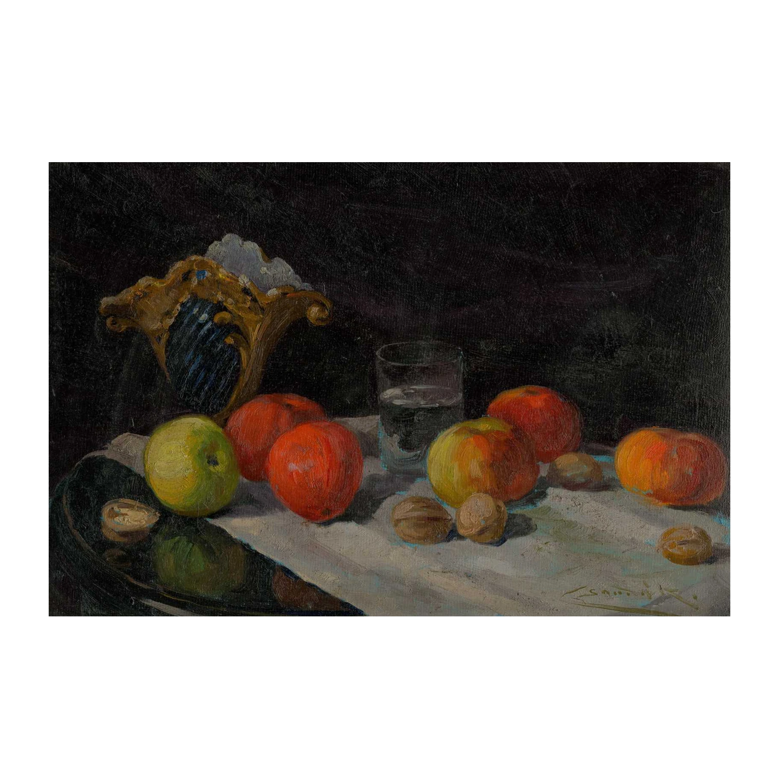 Classic Fruit Still Life Textured Wall Art