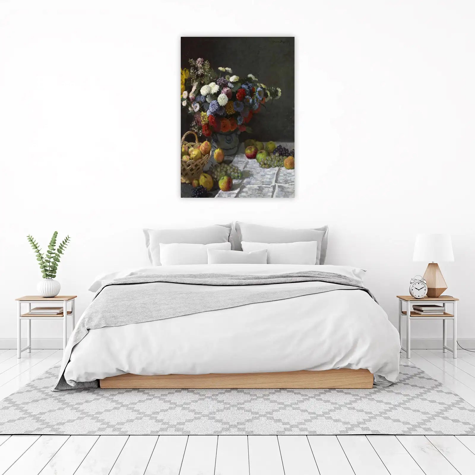 Vibrant Still Life Floral & Fruit Wall Art