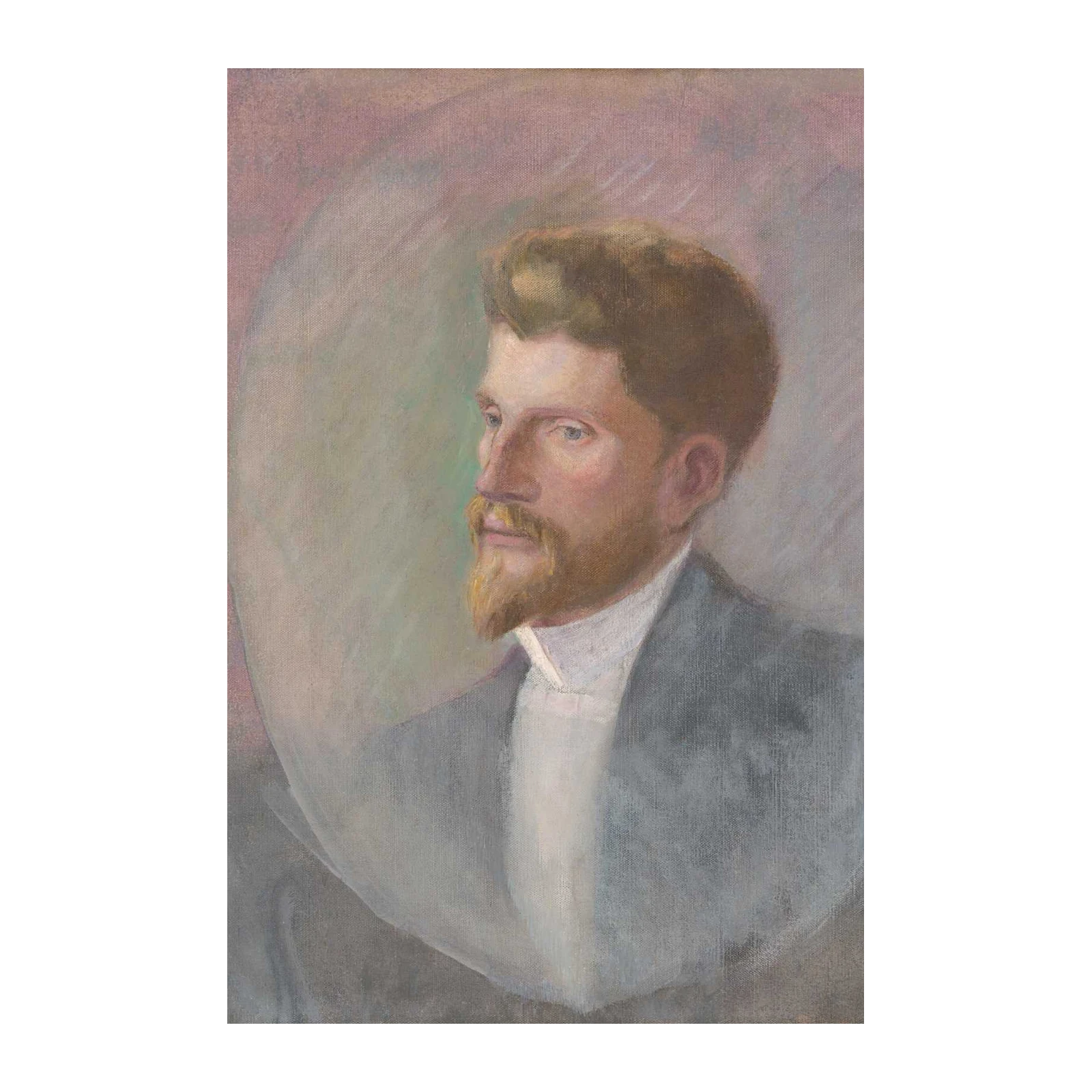 Classic Gentleman Portrait Oil Painting Wall Art