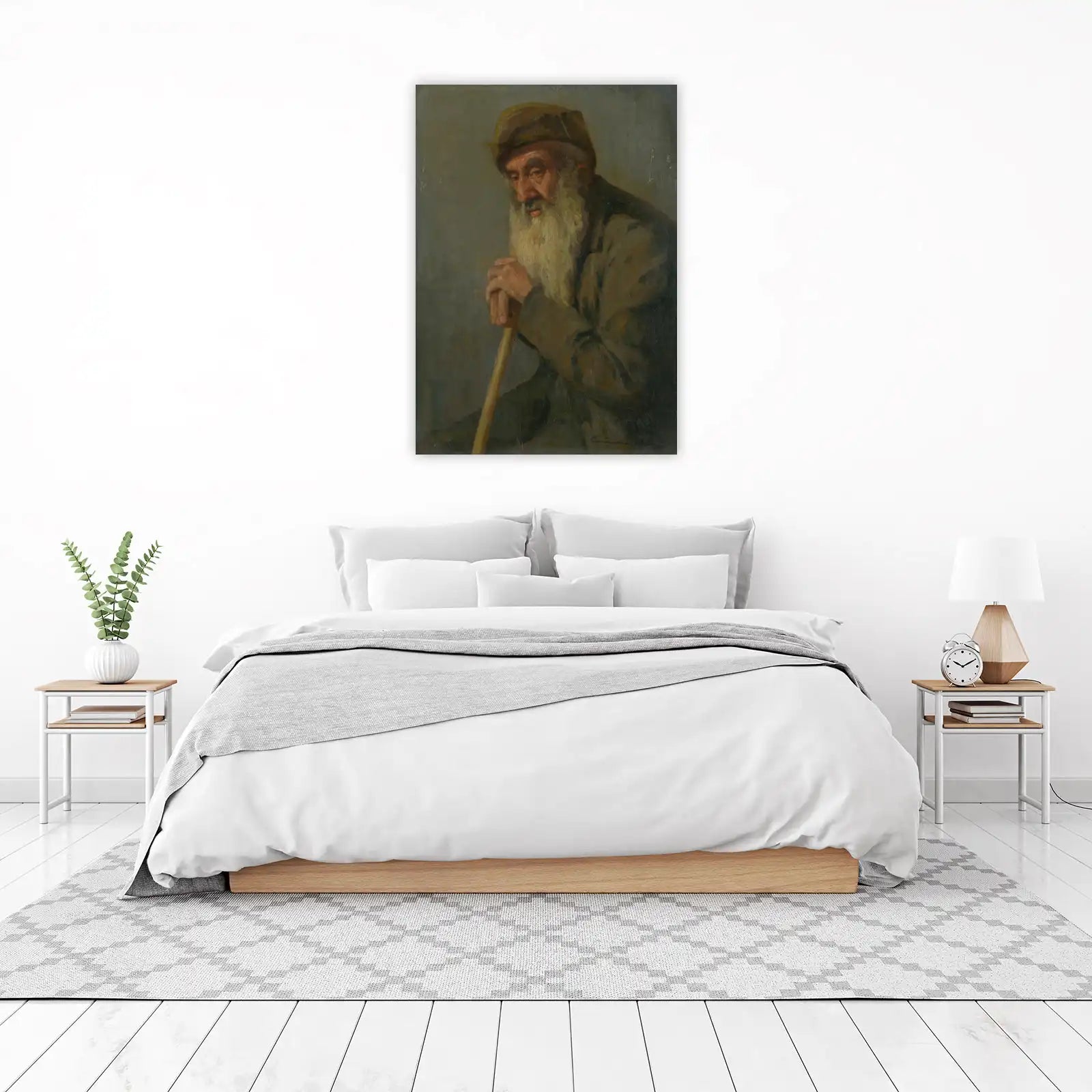 Wise Old Man Portrait Wall Art