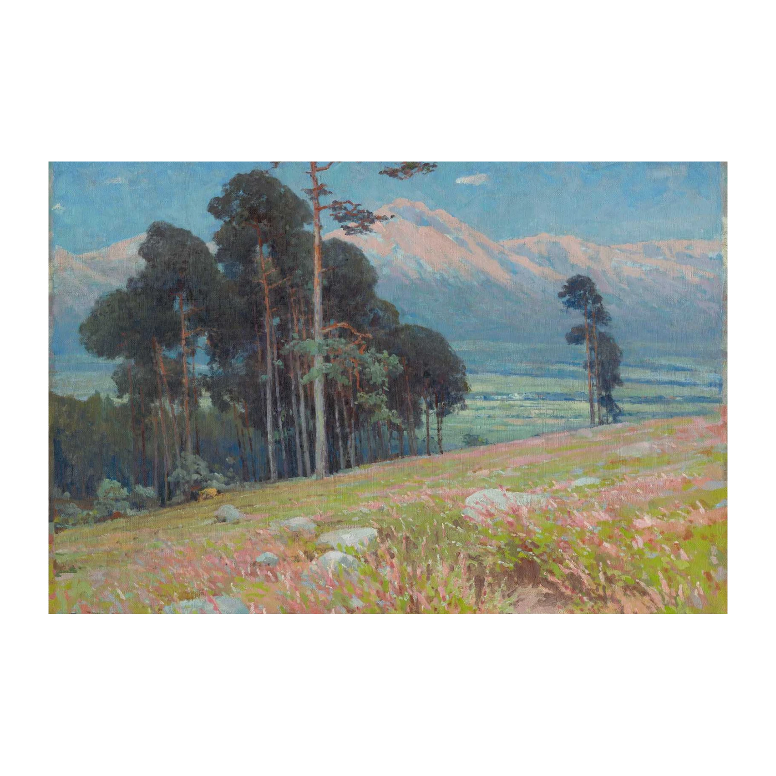 Serene Mountain Landscape Wall Art
