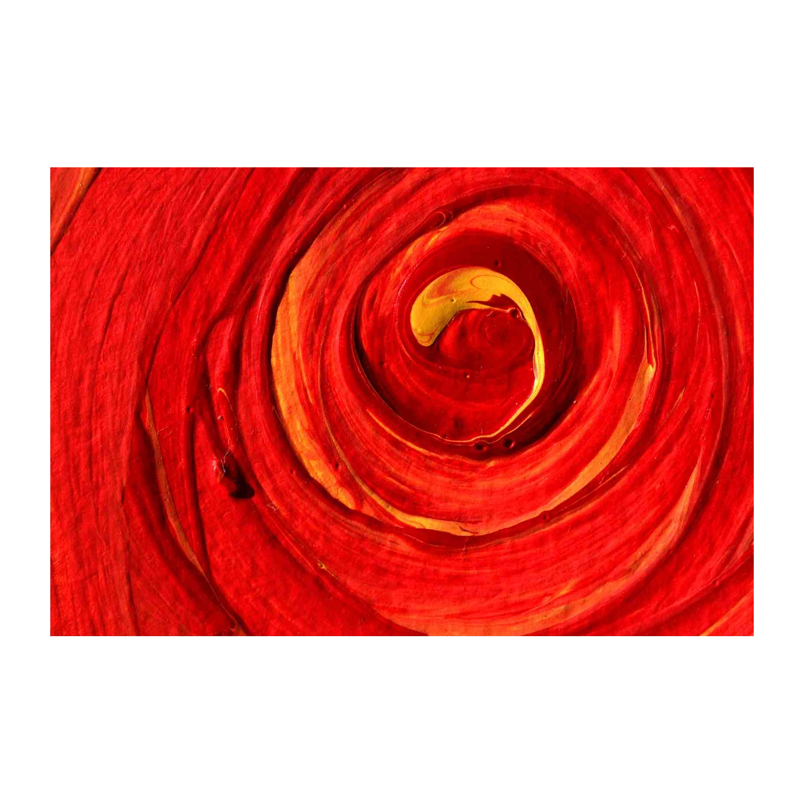 Vibrant Red Swirl Abstract Art Wall Art