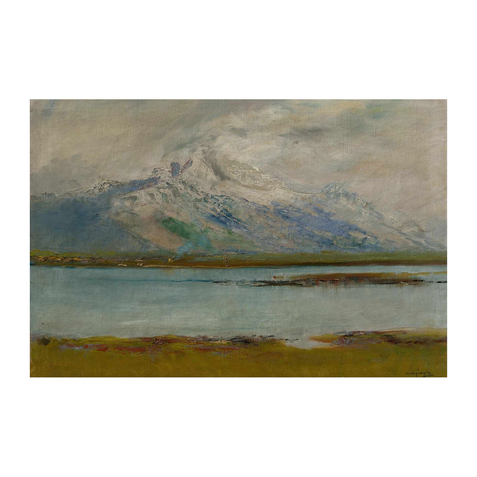 Majestic Mountain Lake Landscape Wall Art