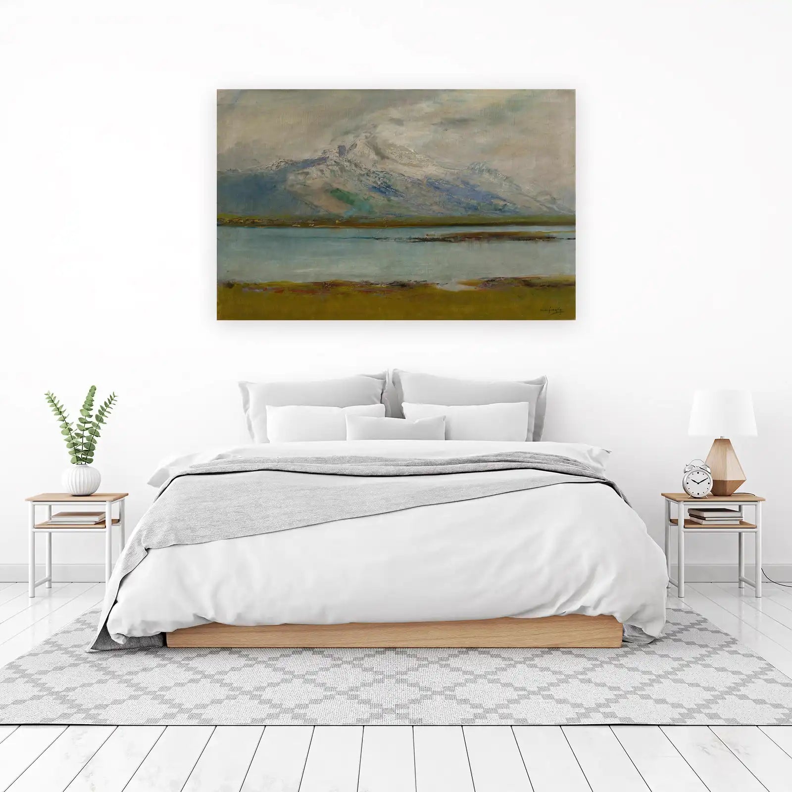 Majestic Mountain Lake Landscape Wall Art