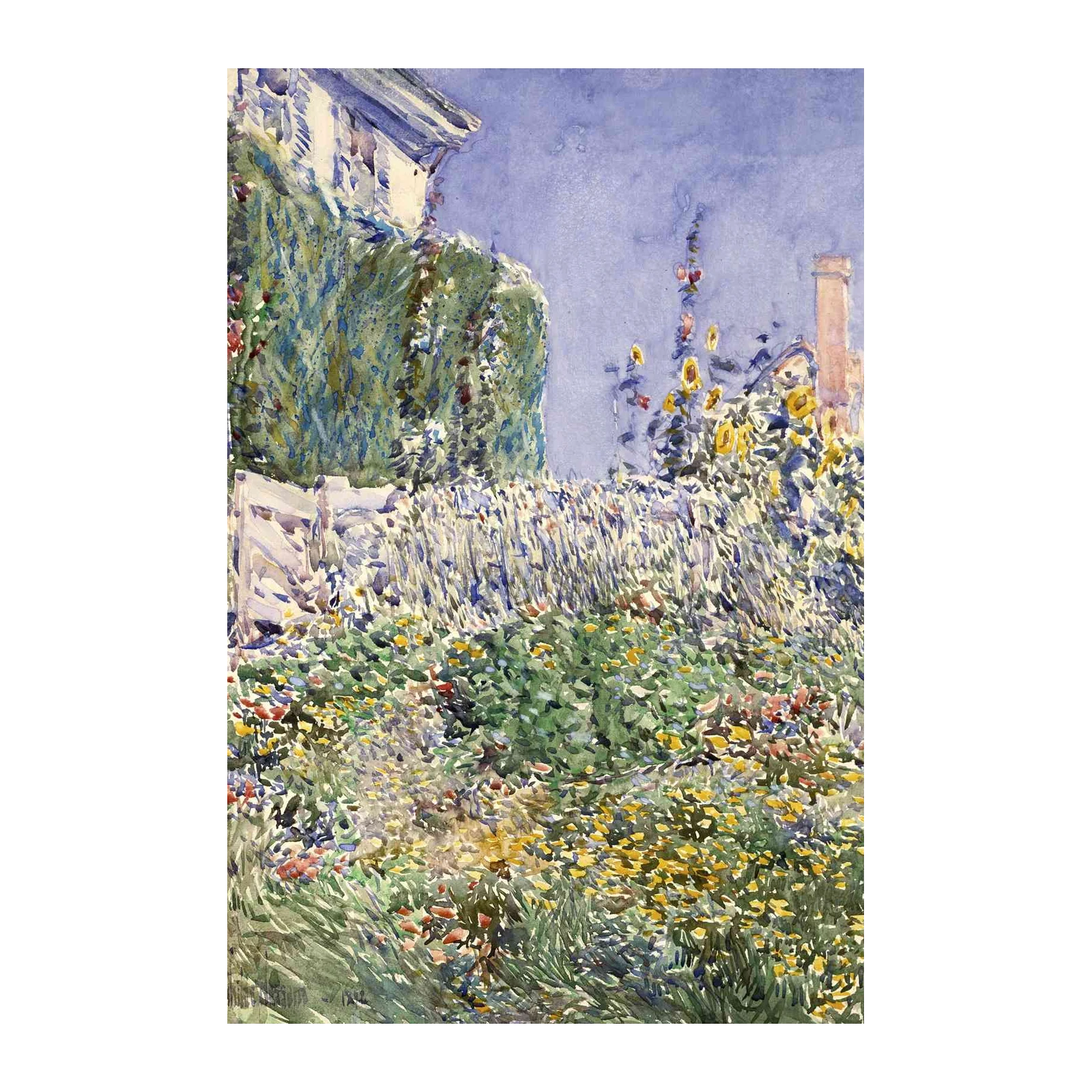 Vibrant Garden Bloom Impressionist Wall Art