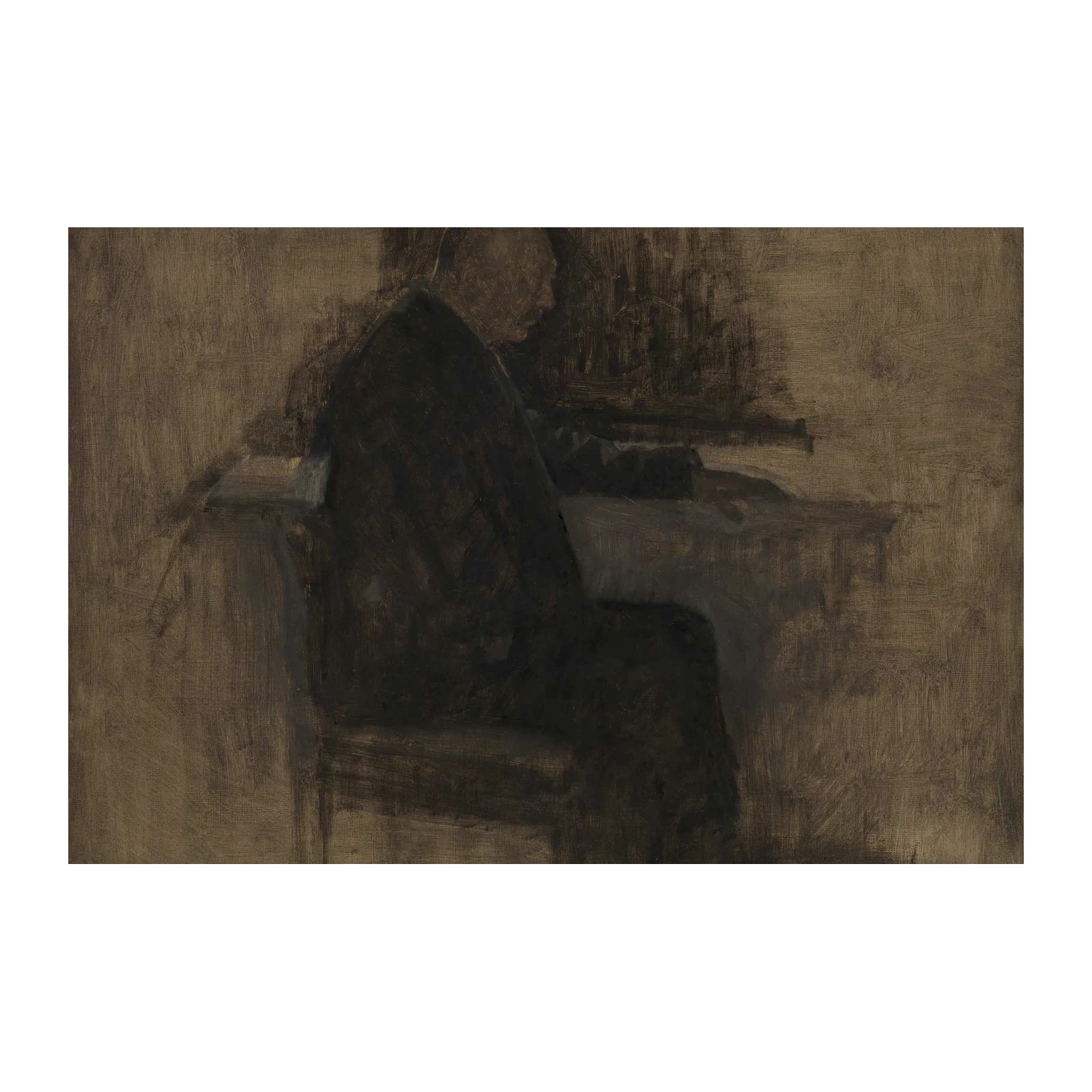 Mysterious Man Portrait Abstract Wall Art