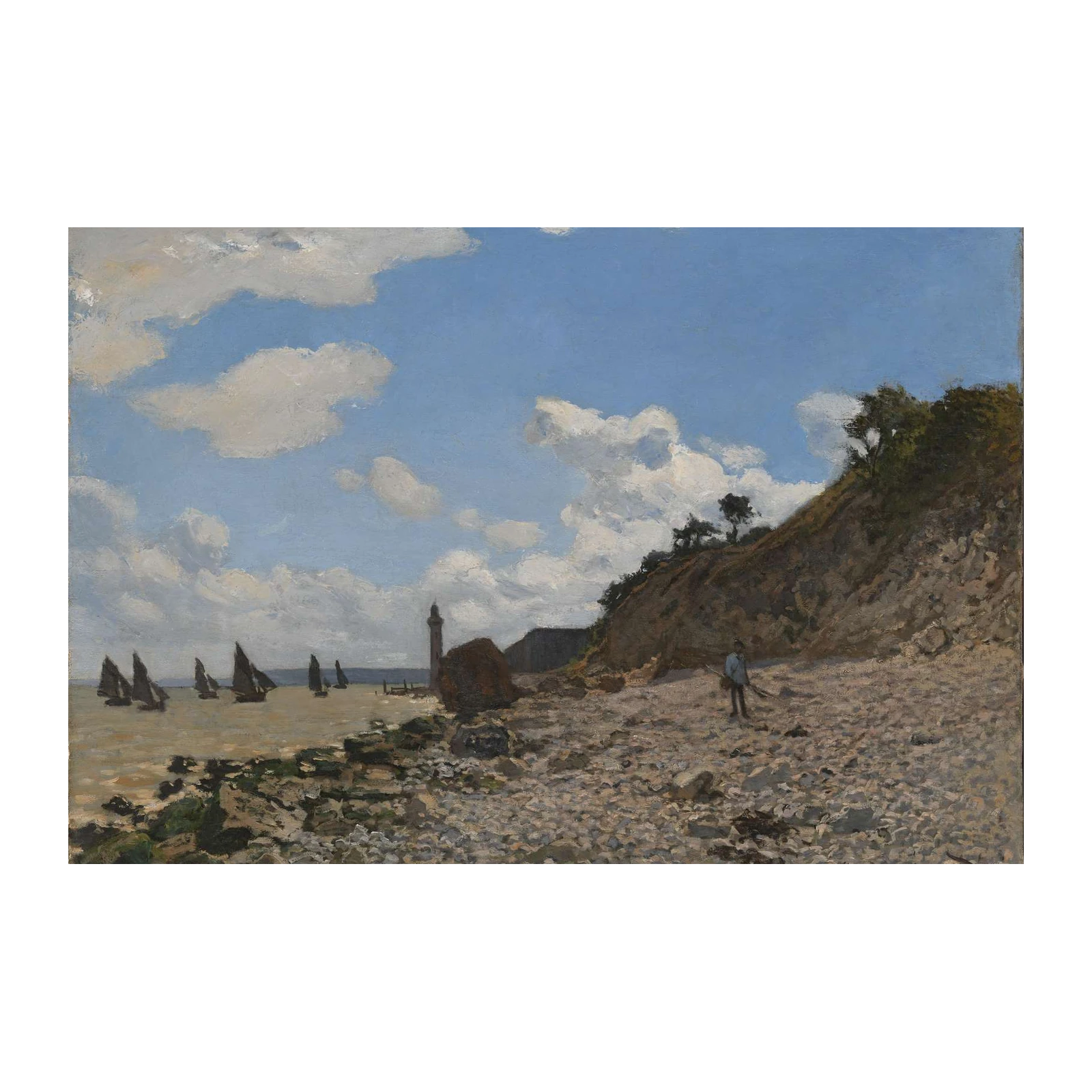 Seaside Lighthouse Impressionist Wall Art